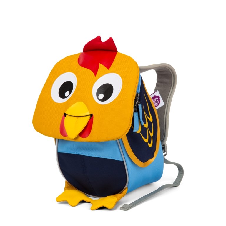 Affenzahn Small Richi Rooster Backpack for Kids - Cute Animal Design, Lightweight & Durable for School, Travel & Outdoor Adventures