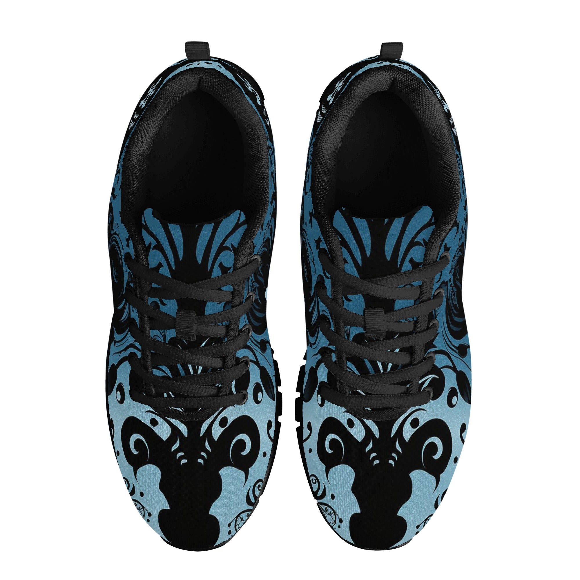 Gothic Blue Running Shoes for Women & Men - Lightweight Comfortable Athletic Sneakers for Jogging, Gym Workouts & Outdoor Activities