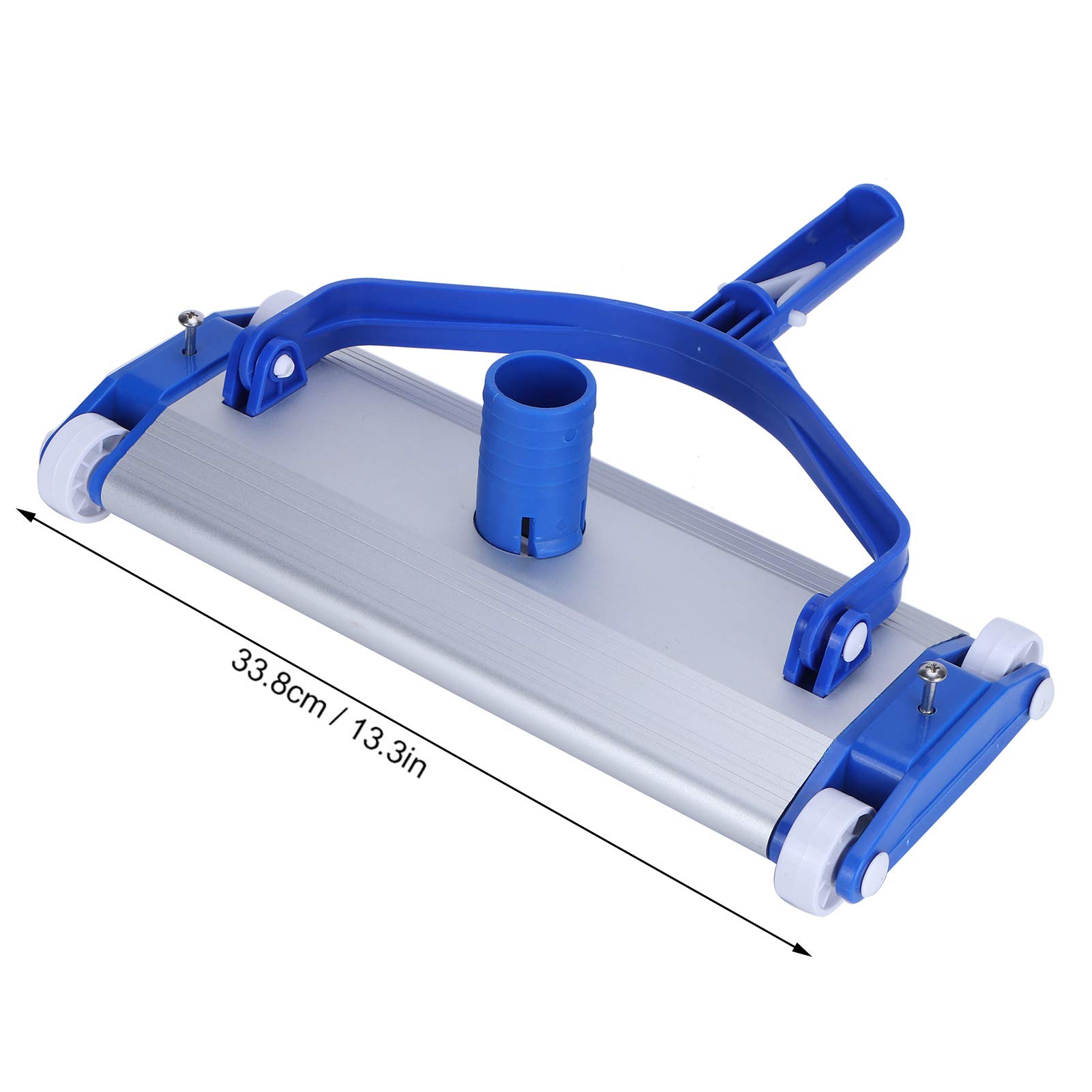 Durable Aluminum Alloy Pool Vacuum Cleaner Brush Head - Powerful Suction Accessory for Swimming Pool Cleaning | Ideal for In-Ground & Above-Ground Pools, Spa Maintenance