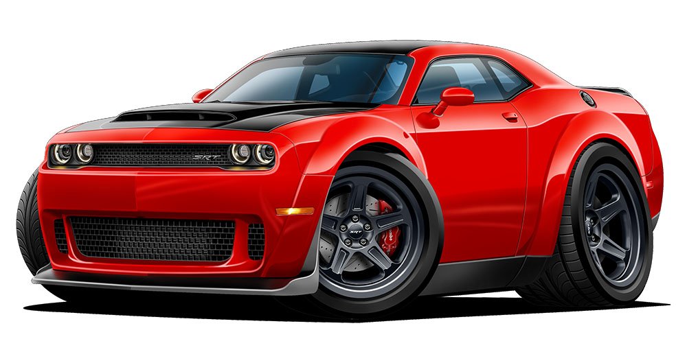 Demon Challenger HEMI 707hp Wall Decal - Man Cave & Garage Decor for Car Lovers