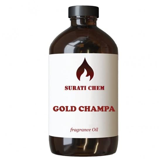 Premium Gold Champa Fragrance Oil - 900gm Pure Aromatherapy Essential Oil for Relaxation, Meditation & Home Scenting | Natural Fragrance for Diffusers, Candles & Massage Oils