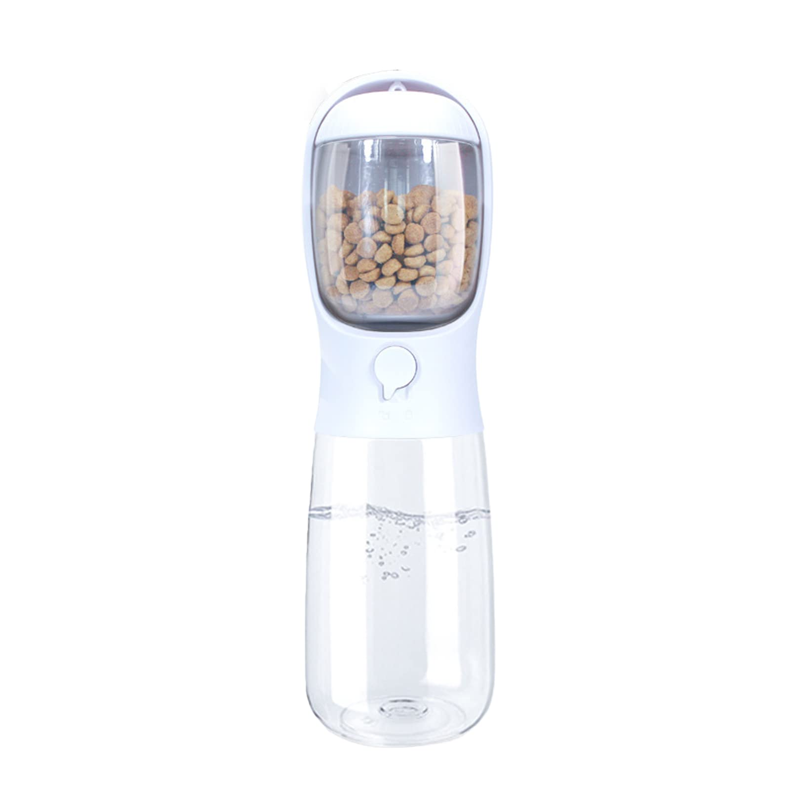 UYBAG 550ml Dog Water Bottle - Upgraded 2-in-1 Portable Pet Water Dispenser with Leak-Proof Drinking Bowl for Dogs & Cats | Perfect for Hiking, Travel, and Outdoor Adventures | White