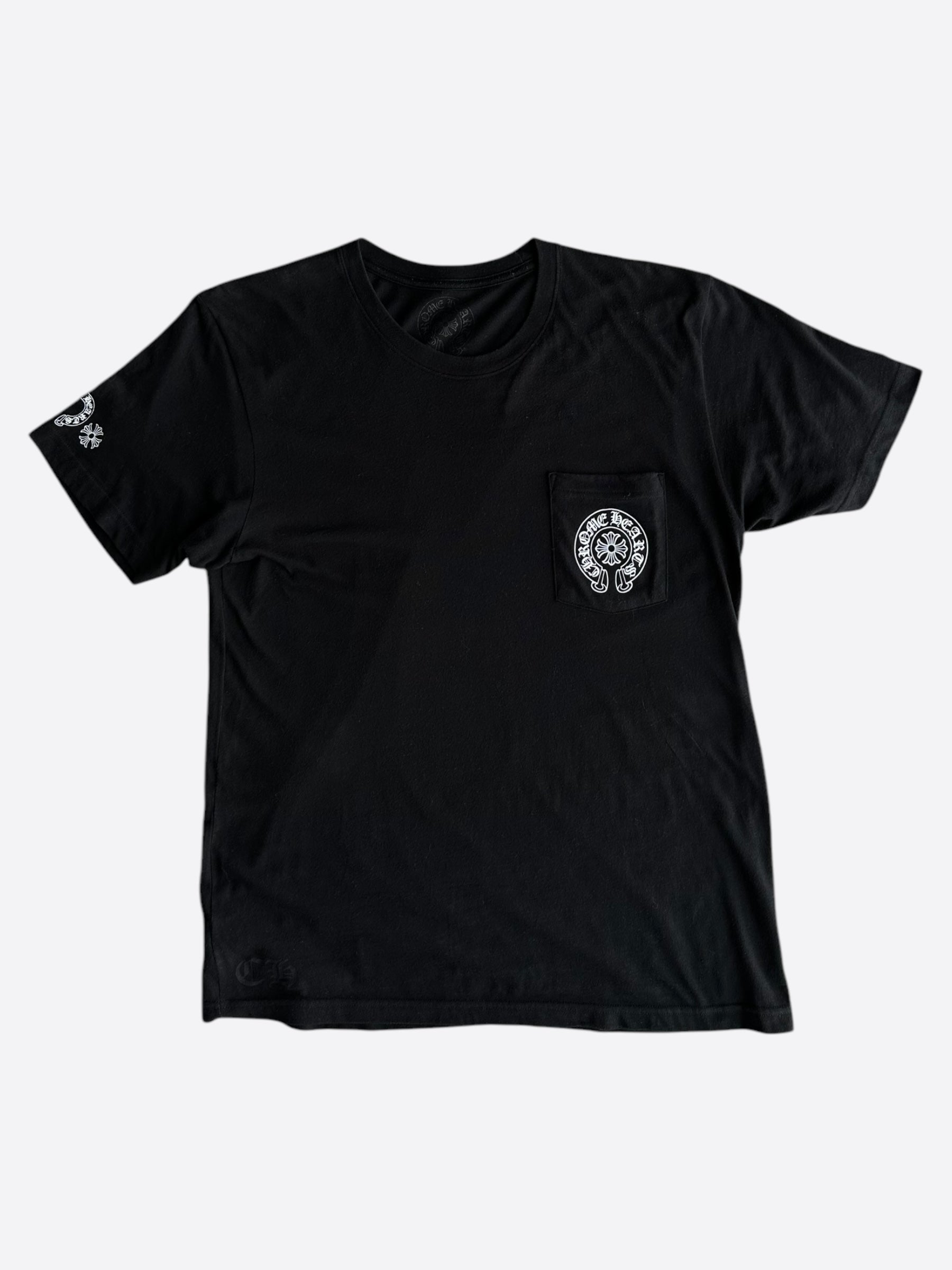 Chrome Hearts Black Multicolor Horseshoe Logo T-Shirt for Men - Stylish Graphic Tee for Casual Wear, Street Fashion & Everyday Outfits