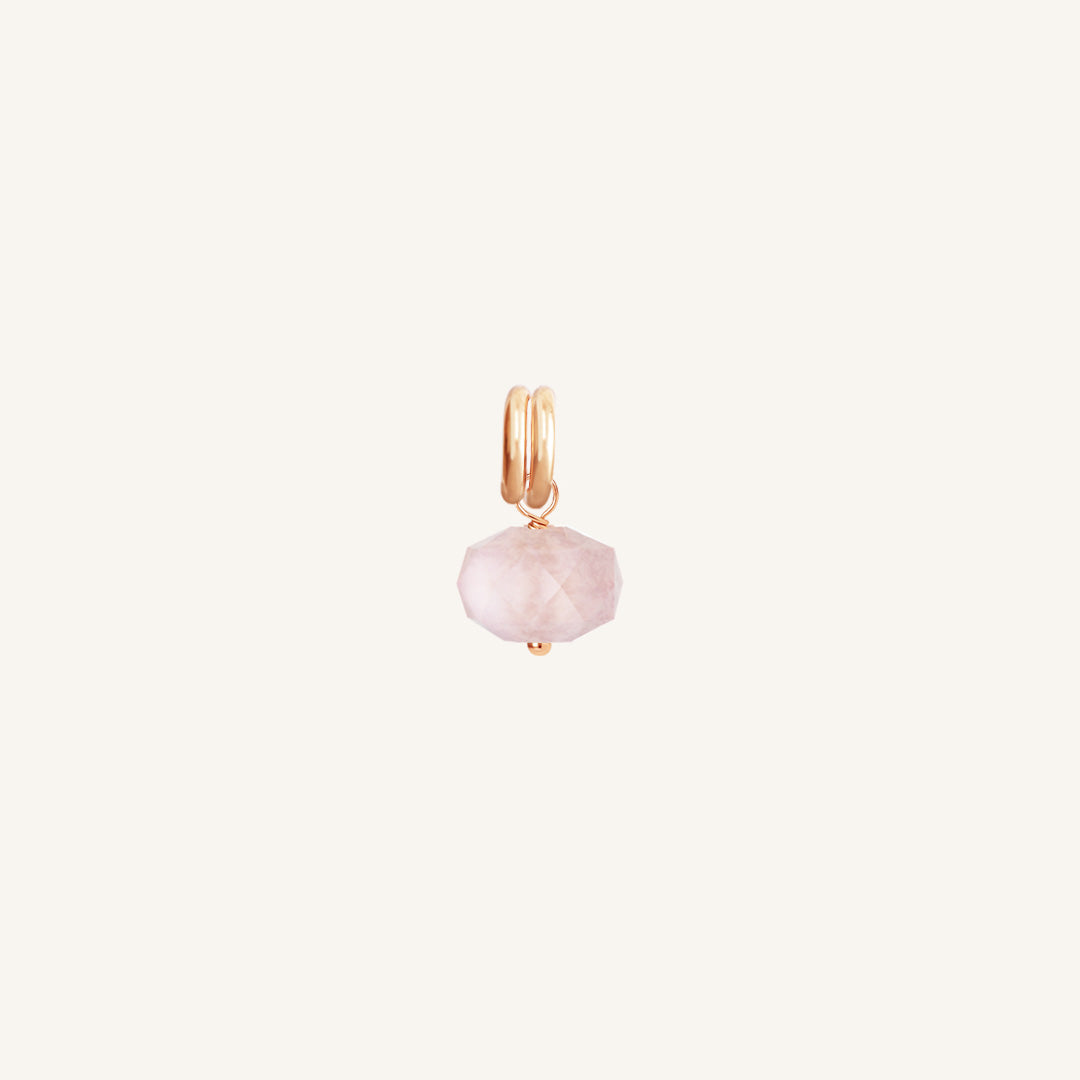 Opulent Morganite Charm - Stone of Joy & Love | Elegant Jewelry for Weddings, Anniversaries & Special Occasions