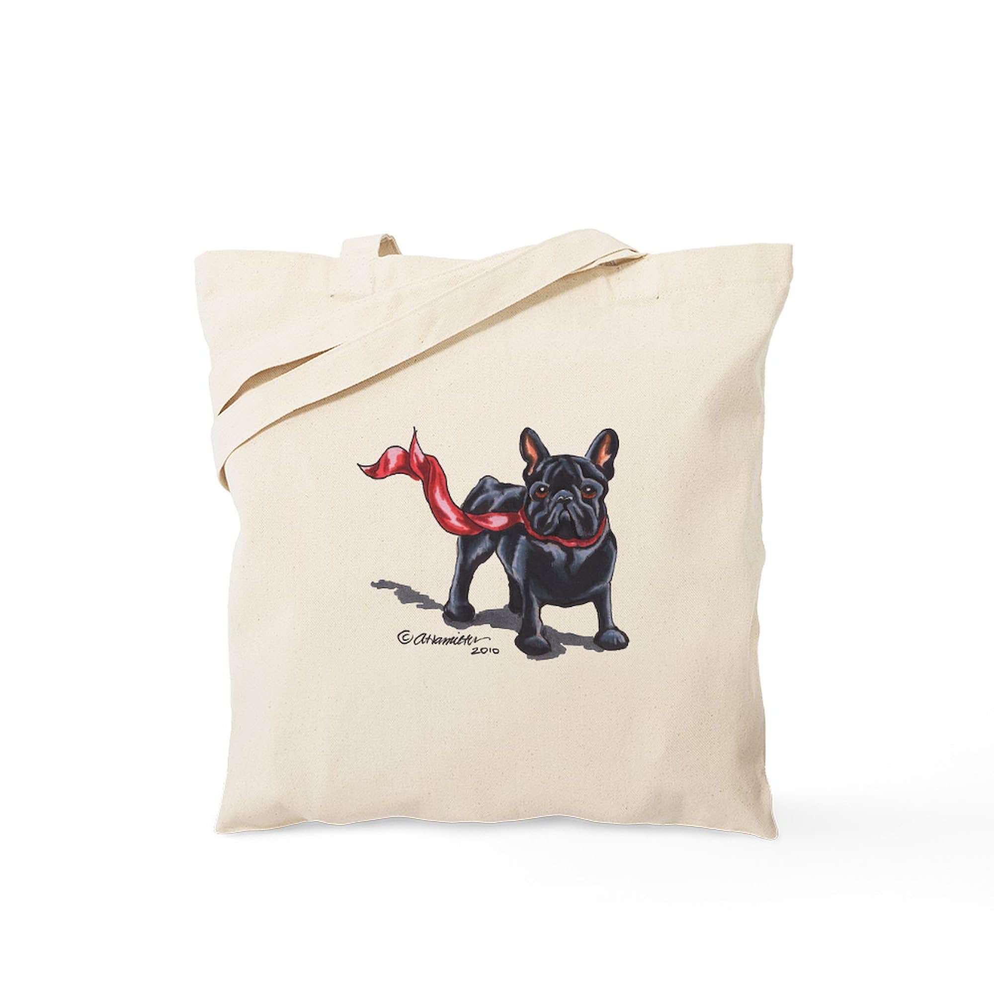 French Bulldog Lover Tote Bag - Eco-Friendly Natural Canvas Reusable Shopping Bag for Groceries, Beach & Daily Use | Cute Dog Gift Idea