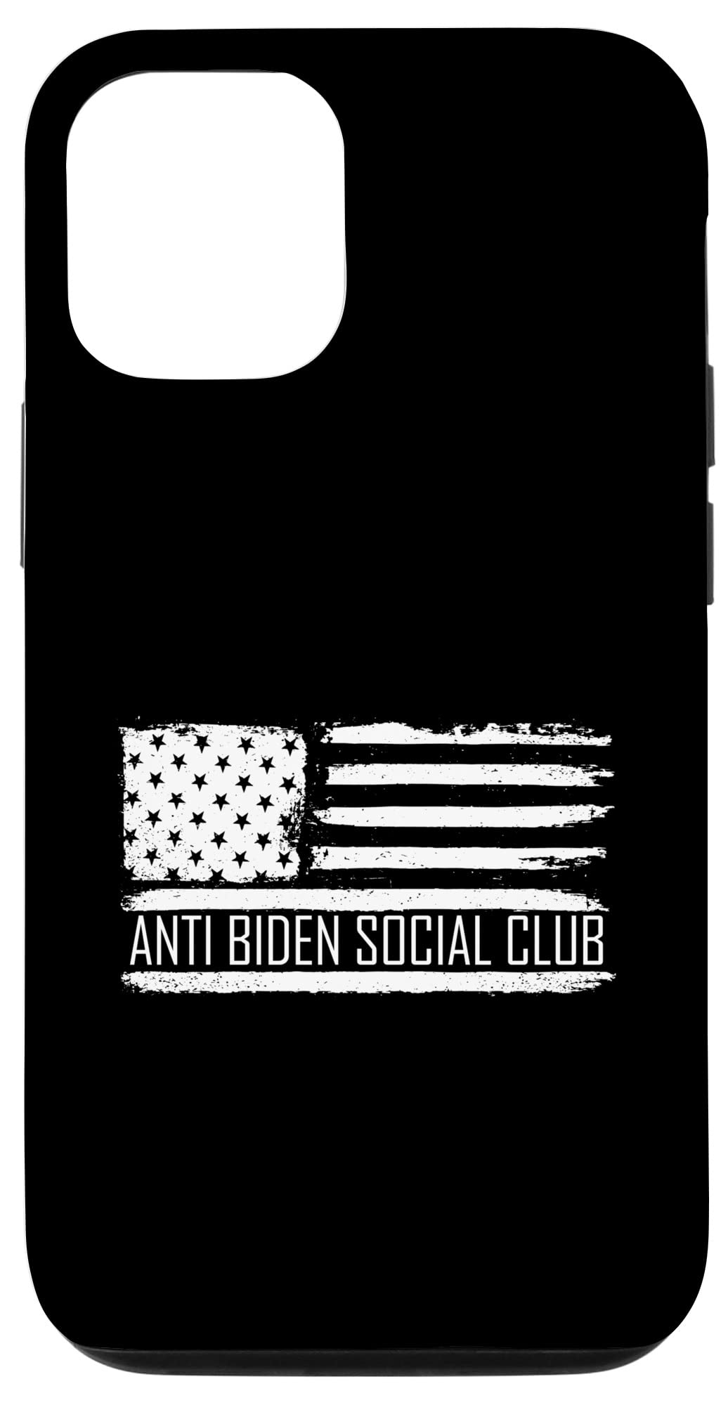 iPhone 12/12 Pro Case - American Flag Design with Anti-Biden Social Club Theme | Durable Protective Cover for Daily Use, Travel & Political Events