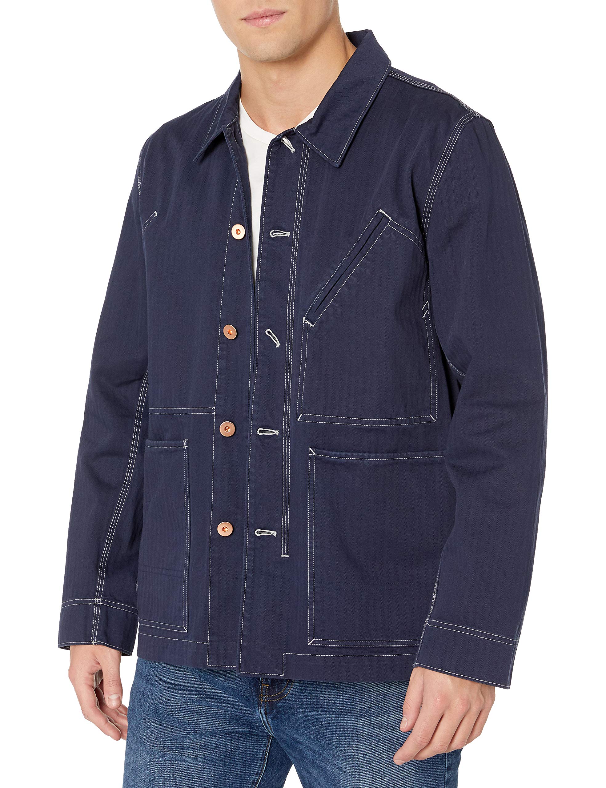 Billy Reid Men's Copper Tack Button Unlined Game Jacket - Lightweight Hunting & Outdoor Casual Wear for Fall & Winter Adventures