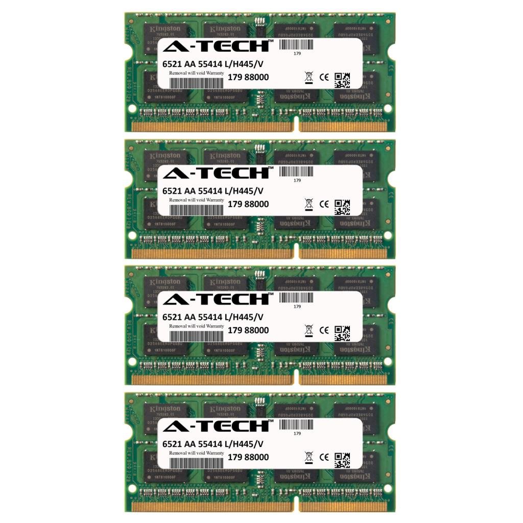 A-Tech 16GB RAM Kit (4x4GB) DDR3 1333MHz PC3-10600 SO-DIMM Memory for HP Touchsmart Desktop 610 Series - Upgrade for Faster Performance in Gaming, Video Editing & Multitasking