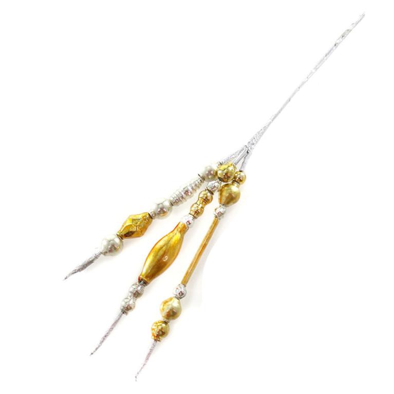 Beaded Pick Gold Hair Accessory by Cody Foster & Co – Perfect for Weddings, Parties & Special Occasions