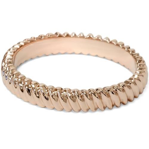 14K Rose Gold Hand Carved Wedding Band for Women - Elegant Floral Design Engagement Ring - Perfect for Bridal, Anniversary & Special Occasion Gifts