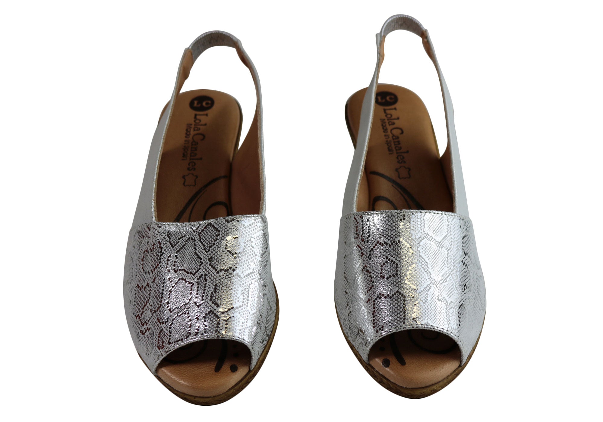 Lola Canales Glee Women's Comfort Leather Wedge Sandals - Handmade in Spain - Perfect for Summer Outings & Beach Vacations