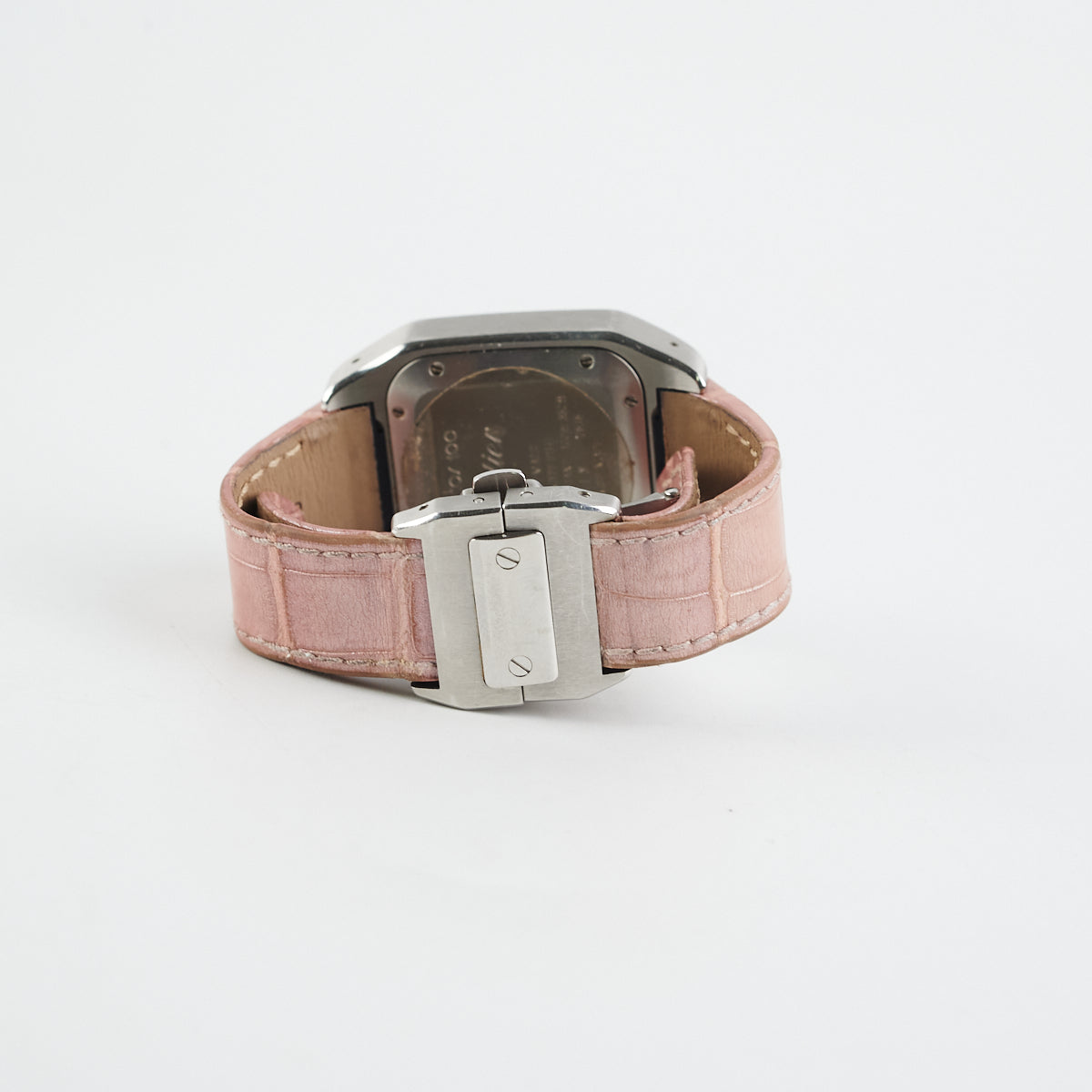 Cartier Santos de Cartier Pink Dial Automatic Watch for Women - Luxury Swiss Timepiece for Business, Gala & Everyday Wear