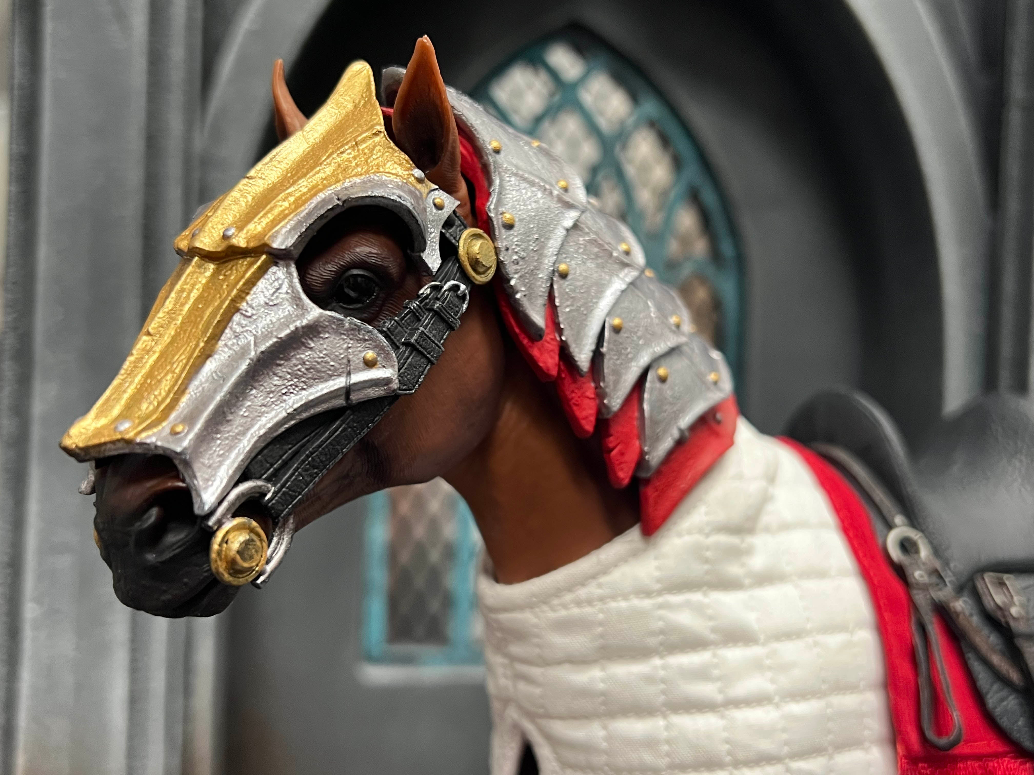 Mythic Legions All Stars 6 Deacon Figure with Sir Enoch's Horse - Action Figure for Collectors & Fantasy Enthusiasts - Perfect for Display, Role-Playing & Diorama Scenes