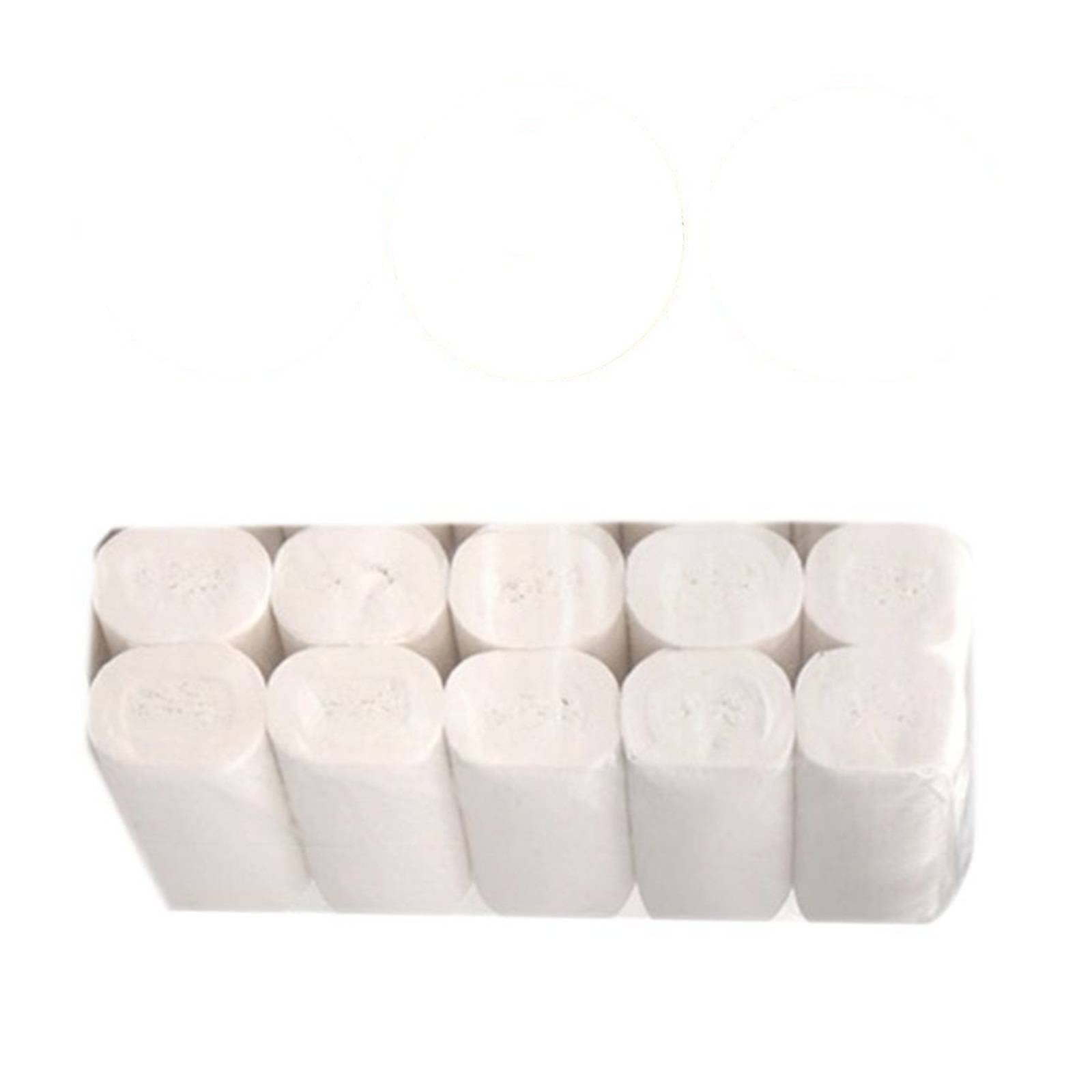10 Rolls Ultra Soft 4-Ply Toilet Paper - Strong & Thickened Bath Tissue for Family Use | Premium Pulp Household Paper Towels | White Color | Perfect for Bathrooms, RVs & Emergency Kits
