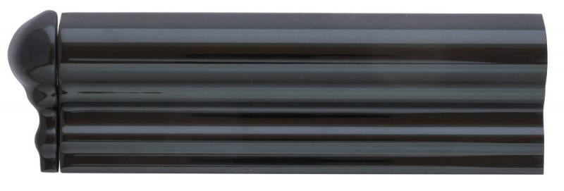 Kakel Victoria Bröstlist 5 x 15 cm Black Glossy - Perfect for Kitchen Backsplash & Bathroom Tile Edging