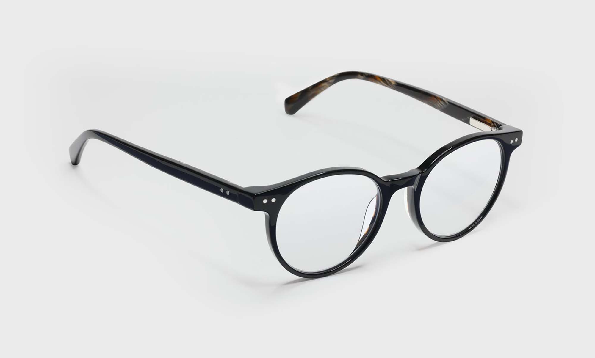Case Closed Average Color 07 Black & Horn Front and Temples Eyeglasses - Stylish Reading Glasses for Men & Women - Perfect for Office, Reading, and Everyday Use