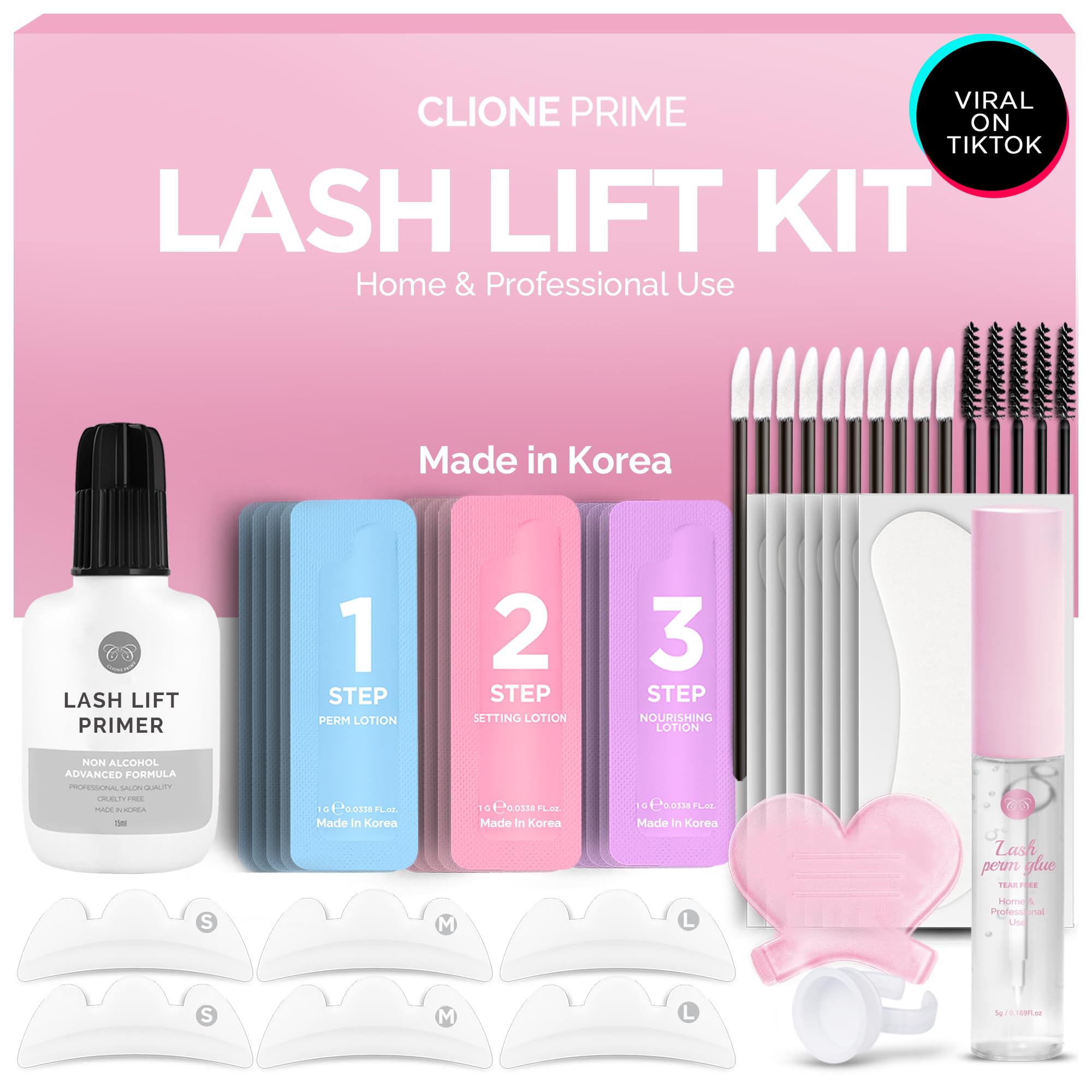 Professional Lash Lift & Eyebrow Lamination Kit - At-Home & Salon Use for Beautiful Eyelashes & Brows | Perfect for DIY Beauty & Professional Stylists