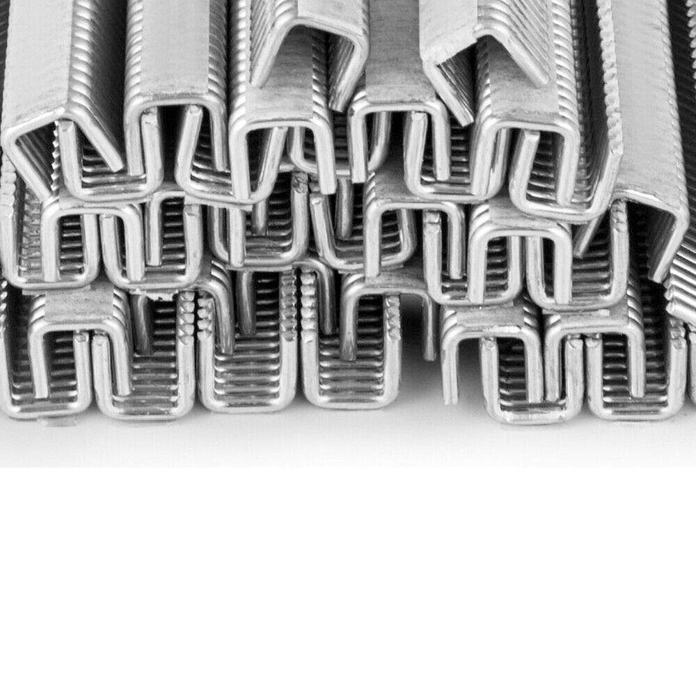 5 Boxes Aluminum U-Shape Sausage Clips (4000pcs/Box) - Heavy Duty U-Clips for Sausage Tying, Commercial Food Processing & Supermarket Tightening Machines