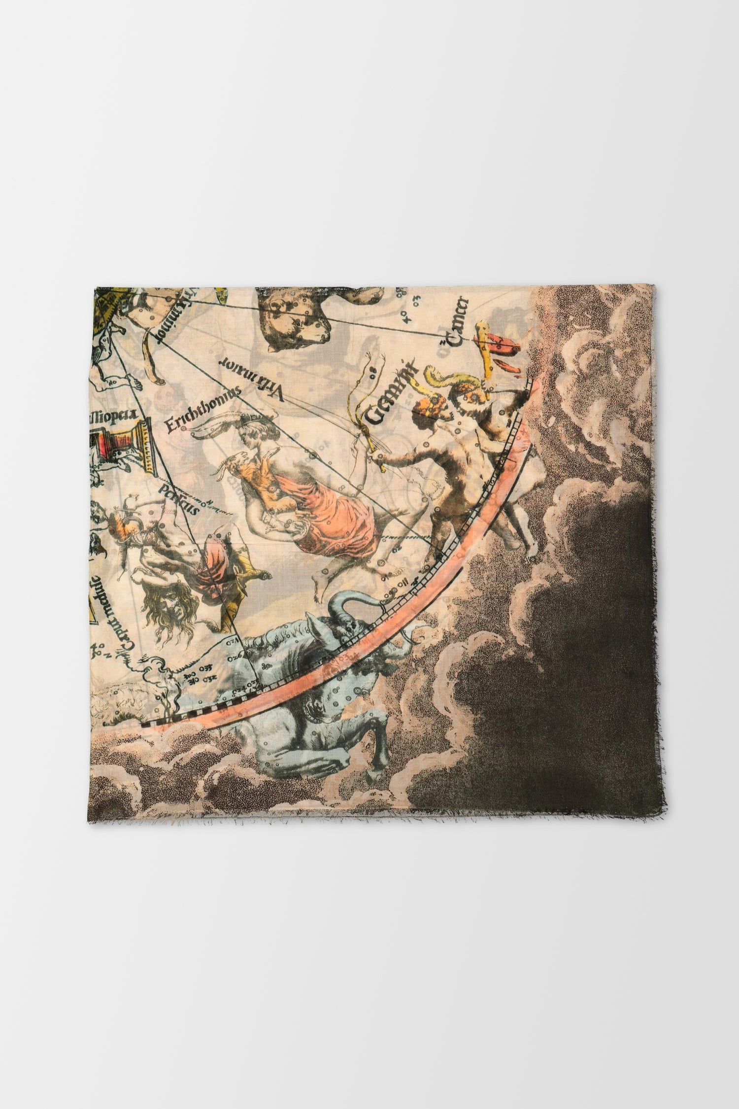 Faliero Sarti Brown Stars Scarf - Luxurious Italian Cashmere Wrap for Women, Perfect for Winter Fashion & Gift Giving