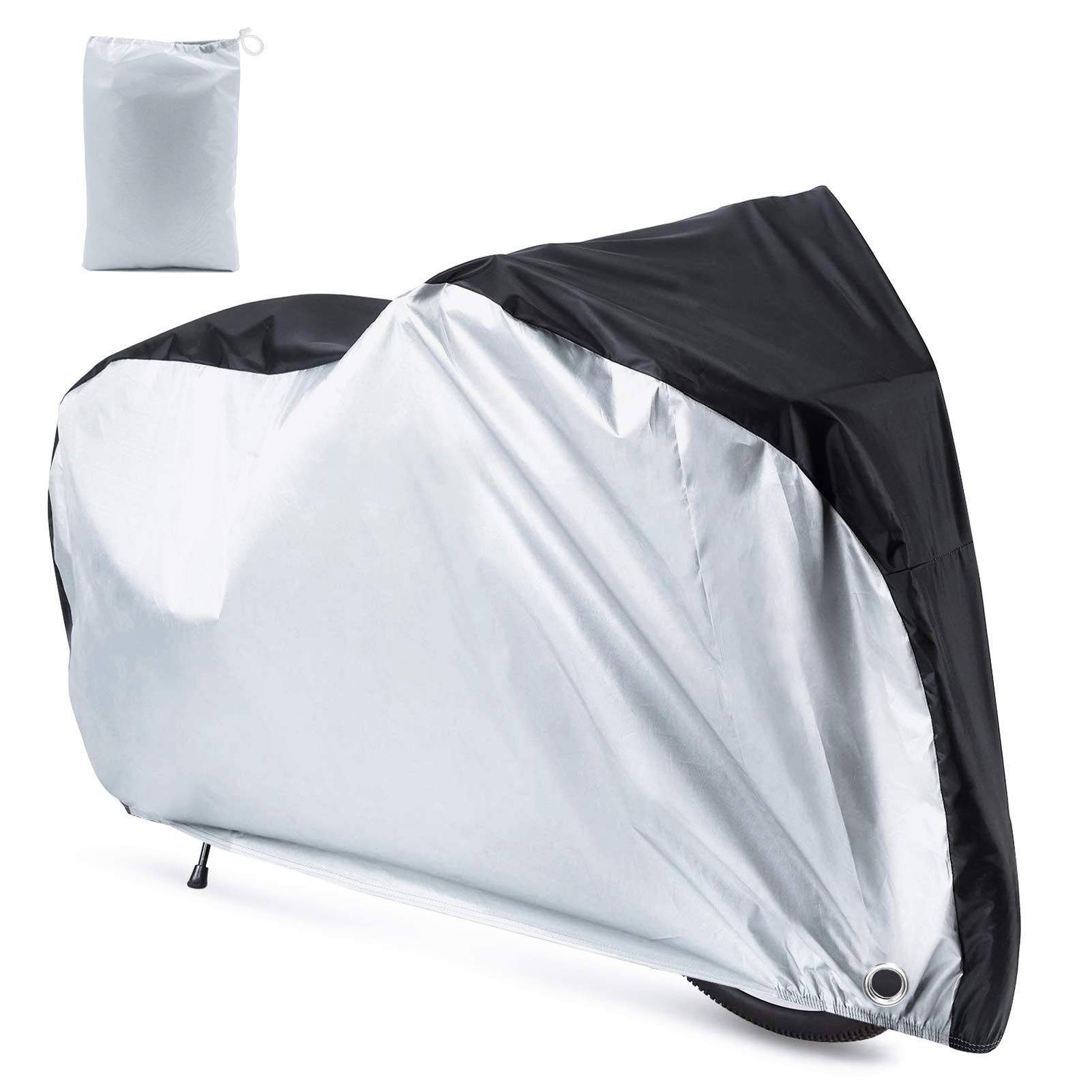 Roctee Waterproof XL Bicycle Cover - Heavy Duty Outdoor Bike Storage Cover for Rain, Sun, UV, Dust & Wind Protection - Fits Mountain, Road, Electric & Hybrid Bikes with Lock Hole - Perfect for Garage, Backyard & Travel Storage