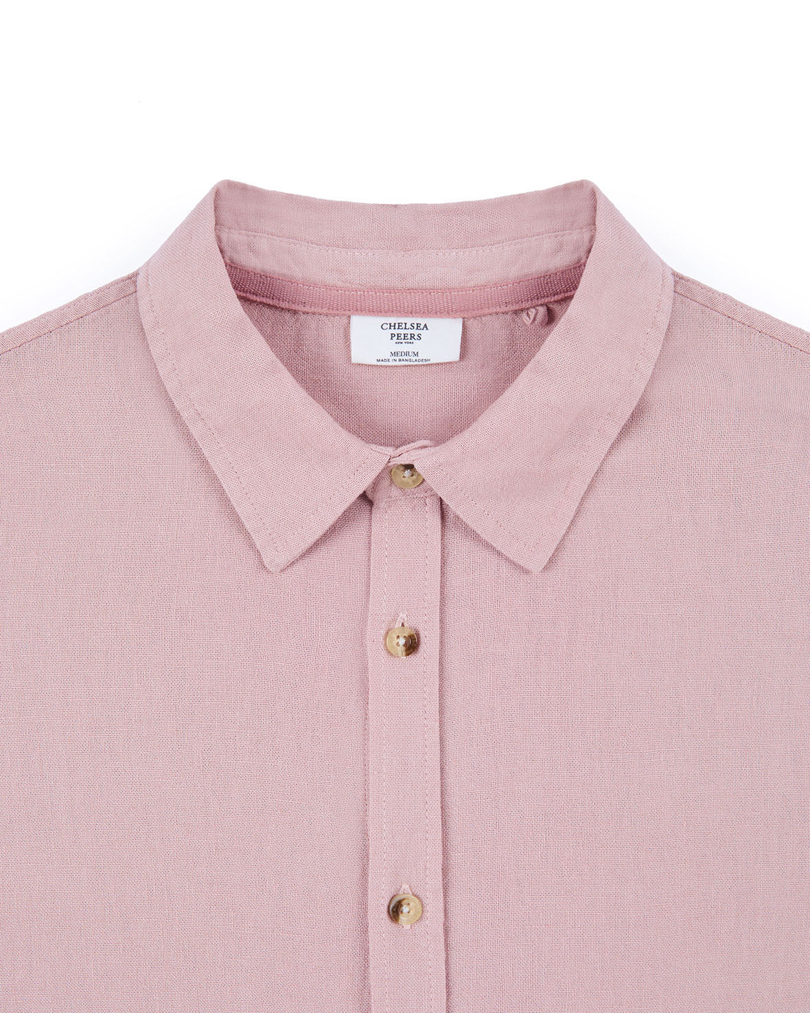 Premium Linen Blend Long Sleeve Shirt for Women - Soft & Breathable Pink Top for Casual Wear, Office & Summer Outfits