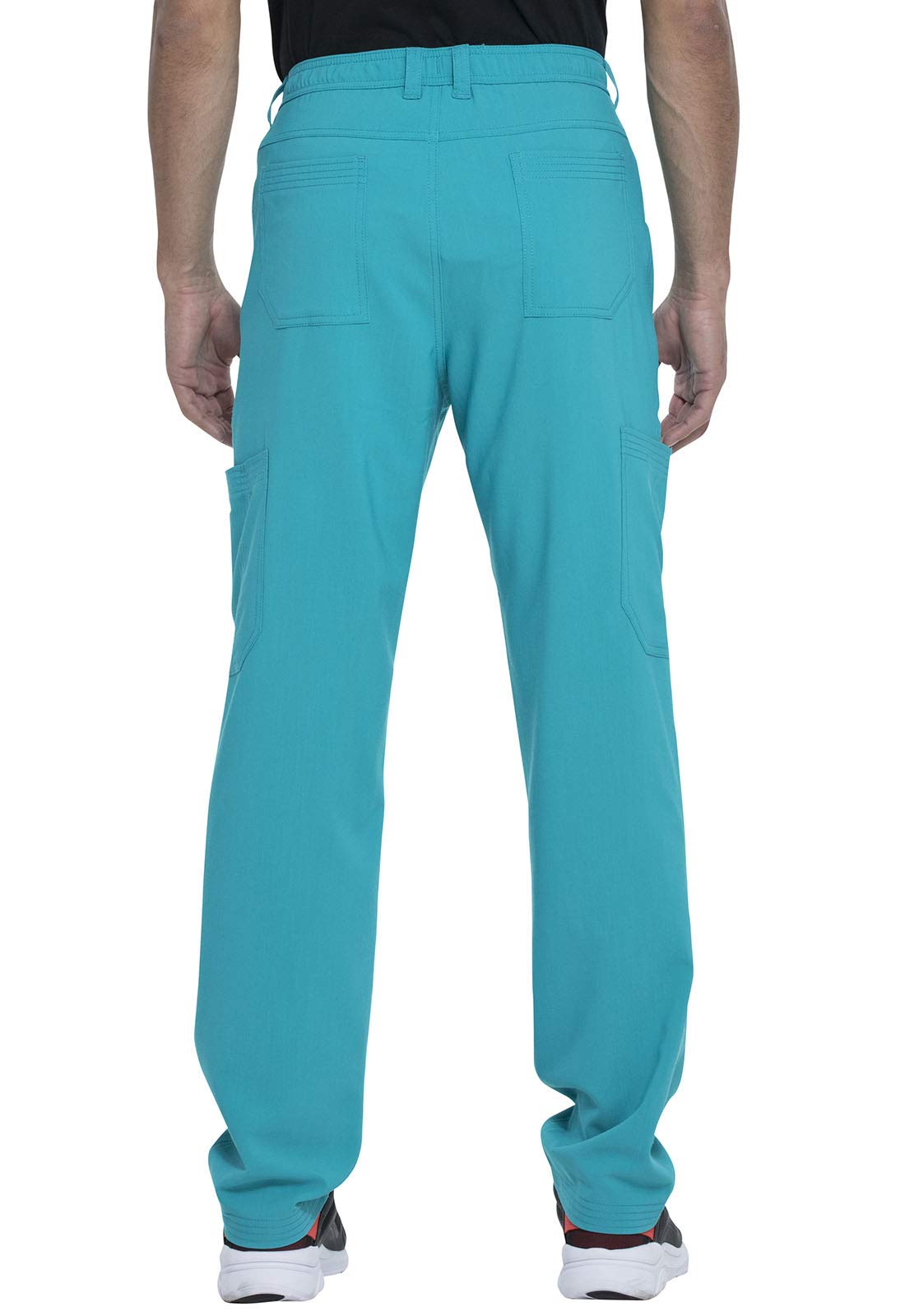 Dickies DK205 Men's Straight Leg Scrubs Pants with Zip Fly & Cargo Pockets - Comfortable Medical Uniform for Doctors, Nurses & Healthcare Professionals