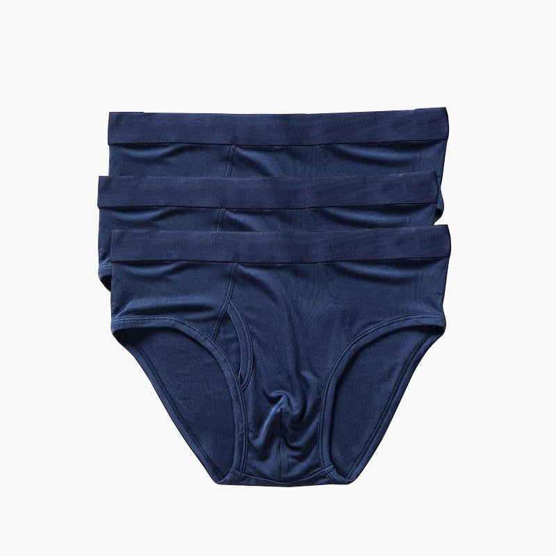 100% Pure Silk Men's Underwear Briefs - 3 Pack Set - Soft & Breathable for All-Day Comfort - Perfect for Travel, Sleep & Everyday Wear