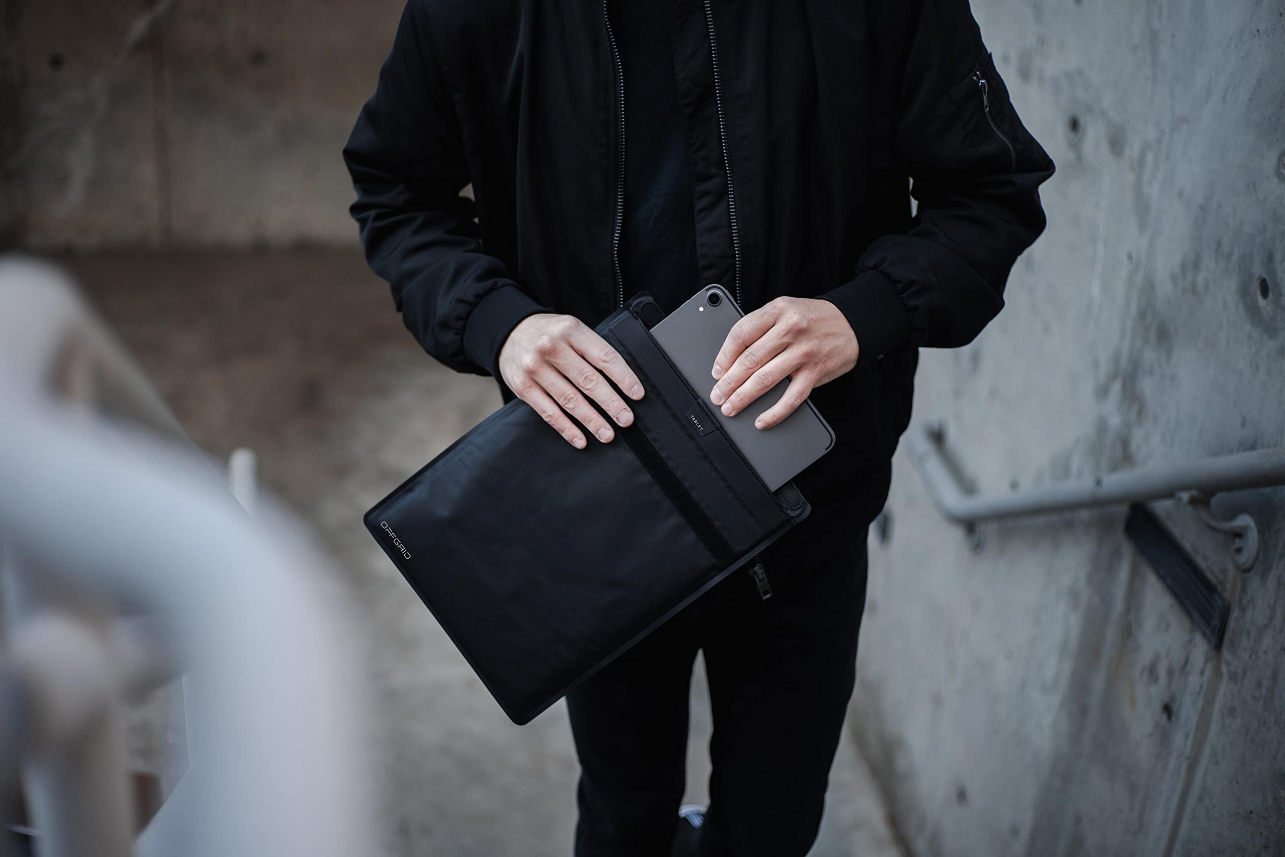 Premium EMP Proof Faraday Bags for Signal Blocking & Data Security - Anti-Tracking, Anti-Spying Device Shielding - OFFGRID Faraday Cage Pouch (Black) - Ideal for Travel, Privacy Protection & Emergency Preparedness