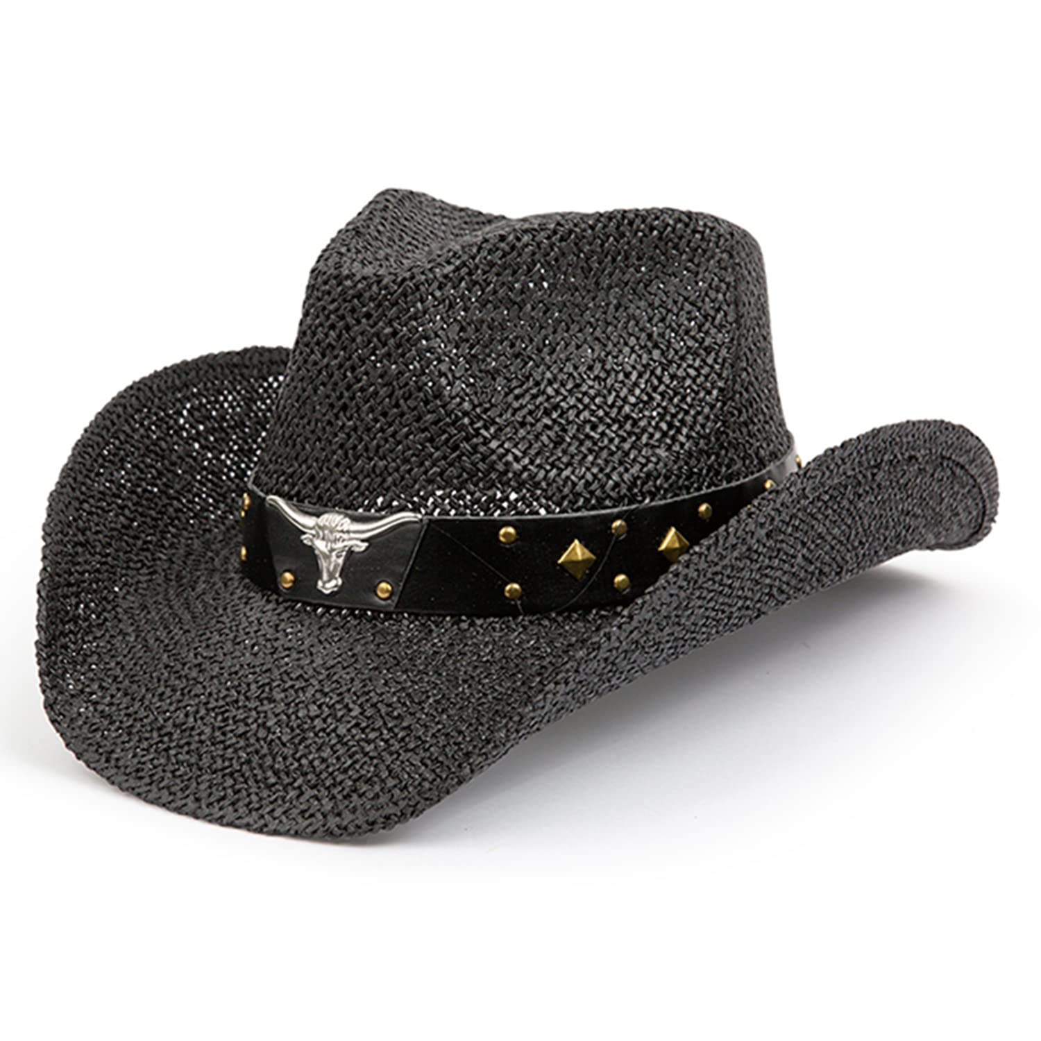 TOVOSO Shapeable Brim Straw Cowboy Hat for Women & Men - Western Style Sun Hat for Outdoor, Rodeo, Beach & Summer Fashion
