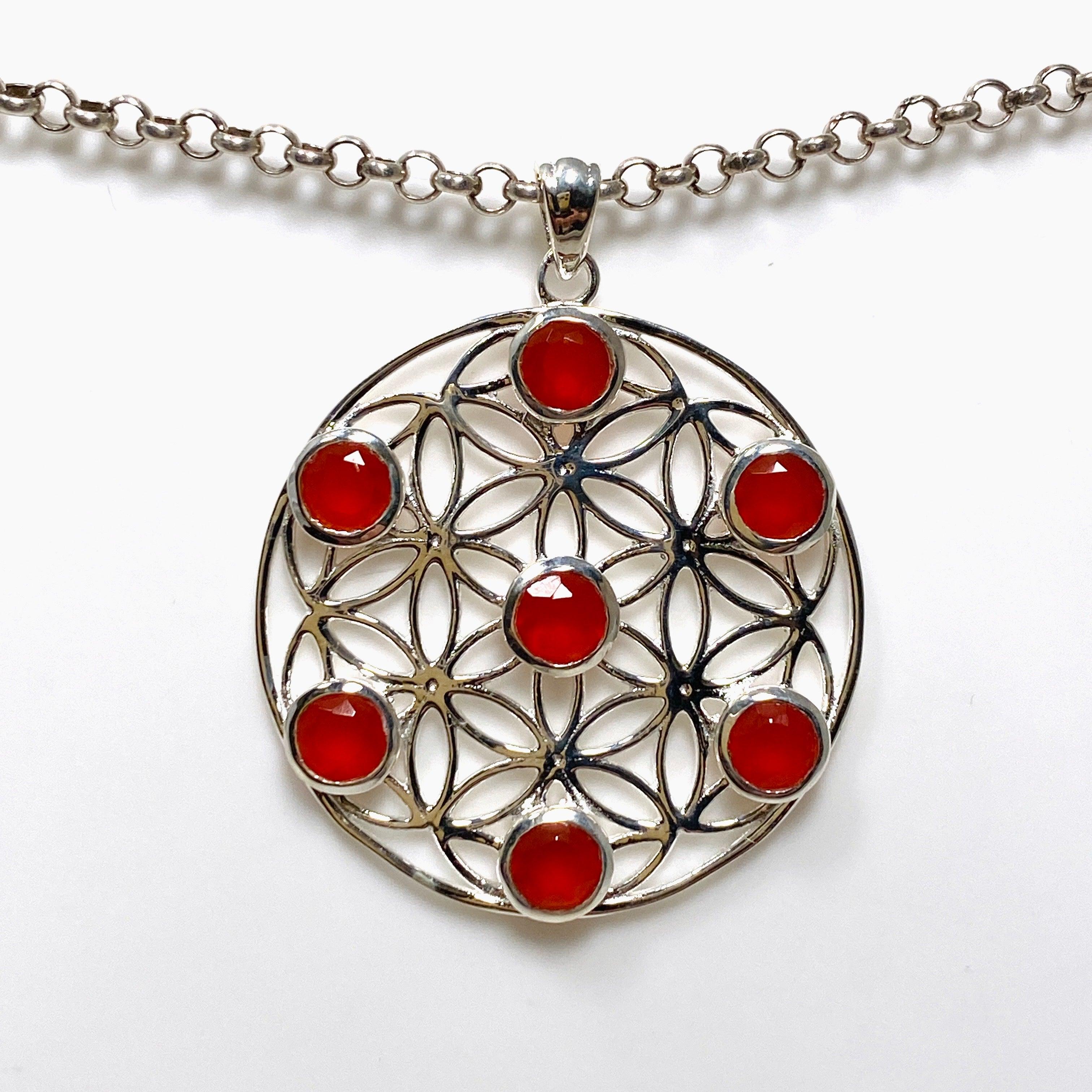 Mandala Pendant Necklace G2178 - Spiritual Jewelry for Meditation, Yoga & Boho Fashion | Perfect Gift for Women