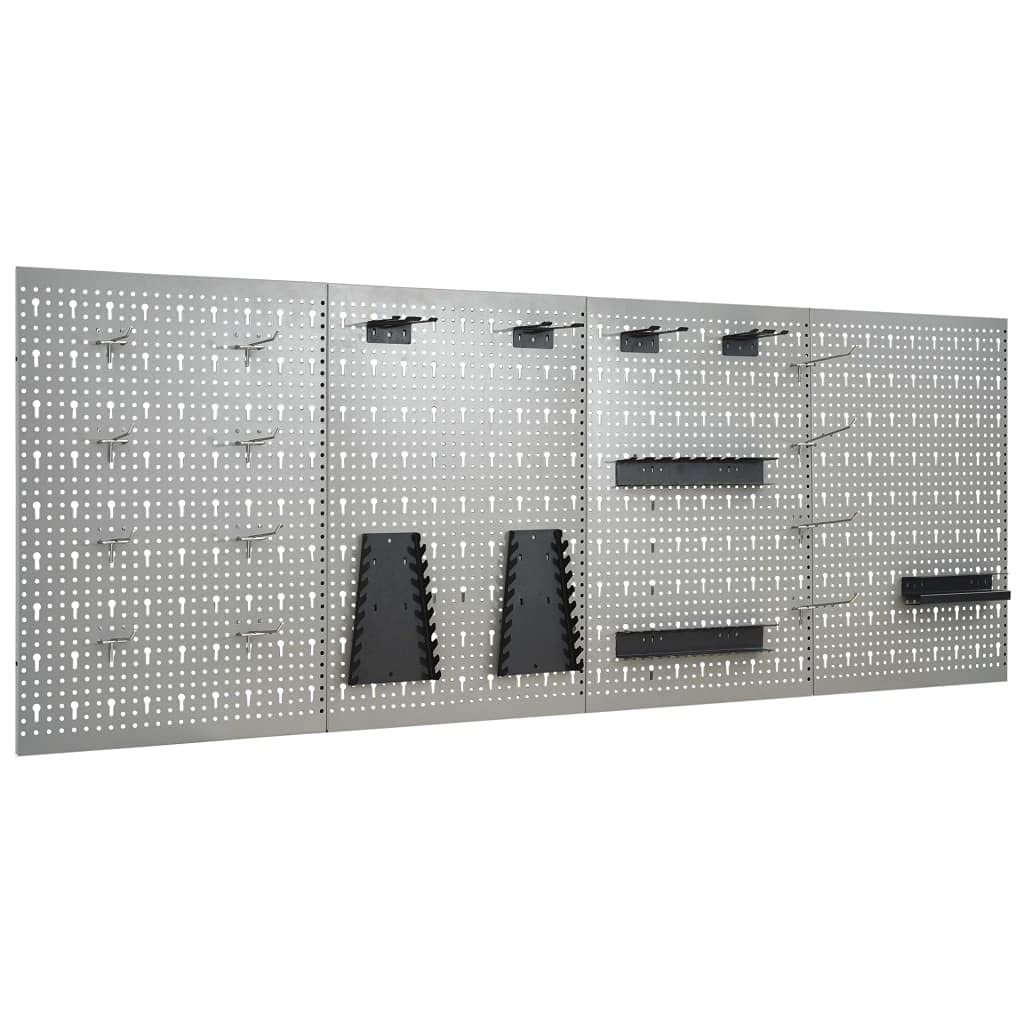 3-Pack Steel Pegboard Wall Organizer - 15.7