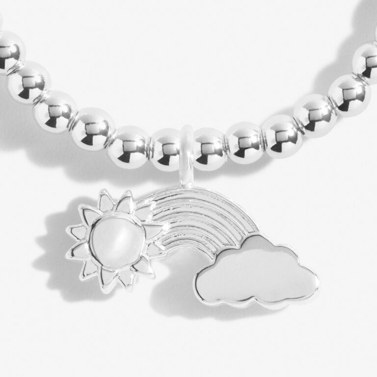 Joma Jewellery Bracelet - 'Whatever The Weather, We'll Get Through It Together' Inspirational Friendship Bracelet - Perfect Gift for Best Friends, Sisters & Loved Ones (Great for Birthdays, Anniversaries & Everyday Encouragement)