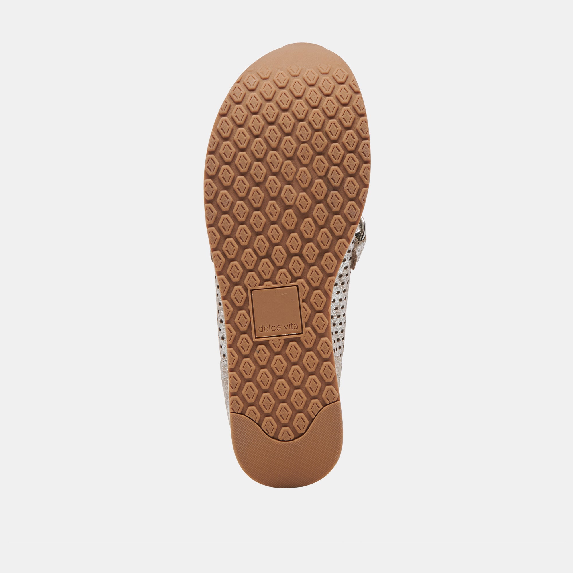 JHENEE Silver Nubuck Perforated Sneakers - Breathable Lightweight Women's Casual Shoes for Walking, Running & Everyday Wear