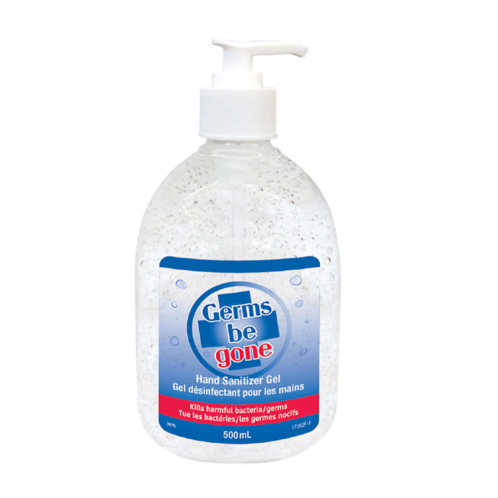 GERMS BE GONE 500ml Alcohol-Based Hand Sanitizer Gel - Kills 99.9% Germs - Moisturizing & Non-Sticky Formula - Perfect for Home, Office, Travel & On-The-Go Hygiene