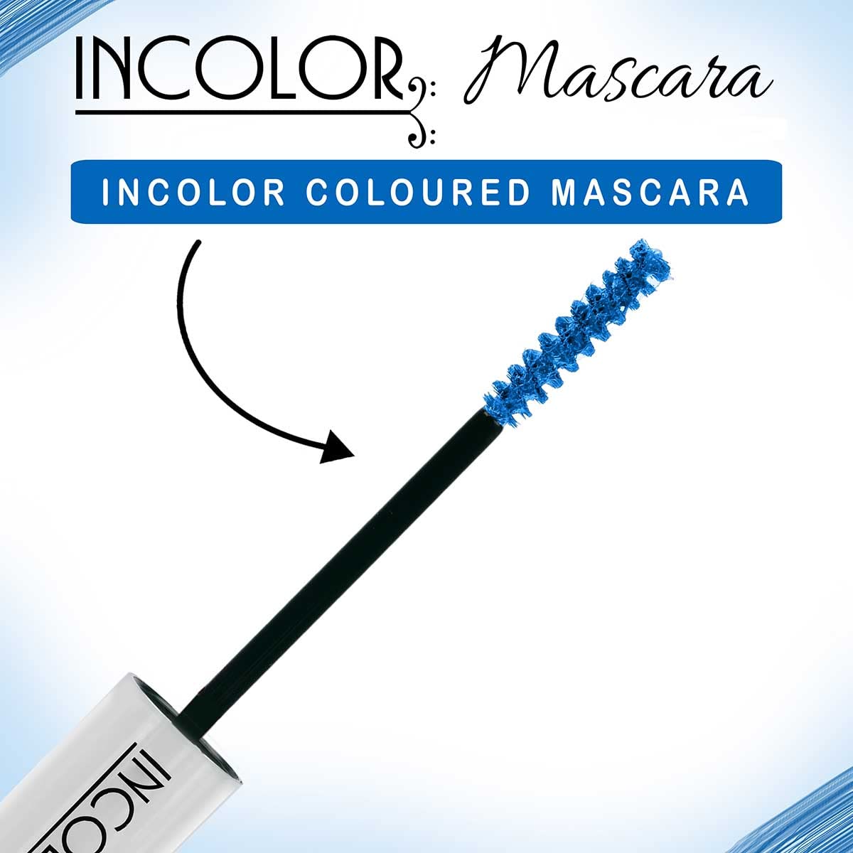 INCOLOR Lightweight Natural Mascara - Smudge Proof, Long Lasting Vegan Eye Makeup (Blueberry Pop, 6ml) for Everyday Wear & Professional Use | Perfect for Office, Parties & Special Occasions