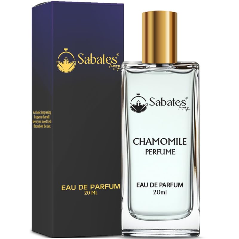 Sabates Chamomile Perfume for Men - Aromatic & Spicy Cologne, Long Lasting Fragrance (20ml) | Perfect for Date Nights, Office & Special Occasions | Gift Ready Packaging