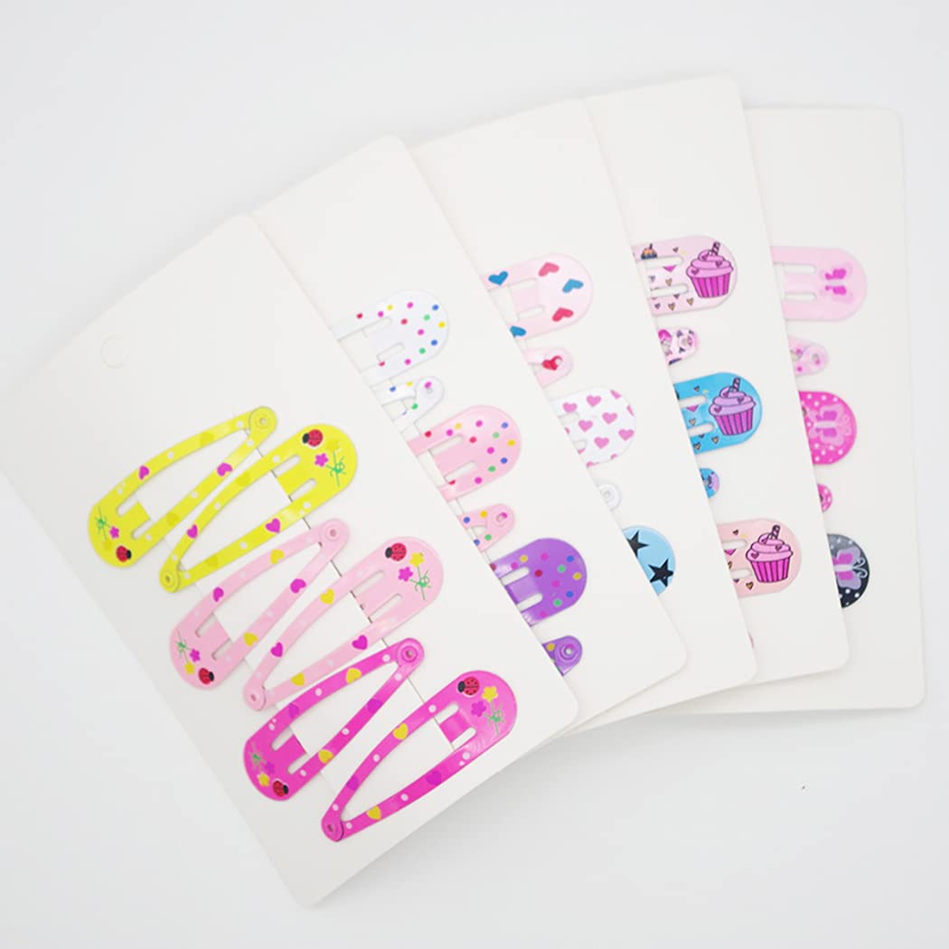 50PCS Cute Fruit Snap Hair Clips for Girls - Lightweight Fashion Hair Barrettes & Hairpins for Birthday, Holiday & Everyday Use - Lovely Hair Accessories for School, Party & Special Occasions