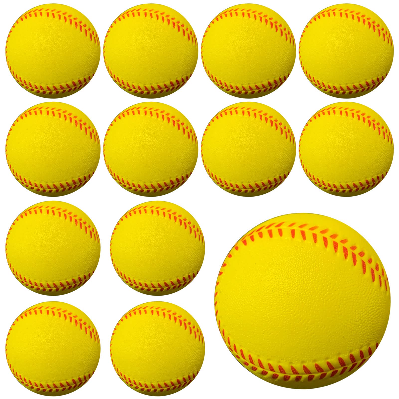 GKK Foam Baseballs 12 Pack - Soft Training Baseballs for Youth & Teen Players | Safe Indoor/Outdoor Practice, Hitting Drills & Backyard Games | Perfect for Baseball Practice, Backyard Fun & Sports Training