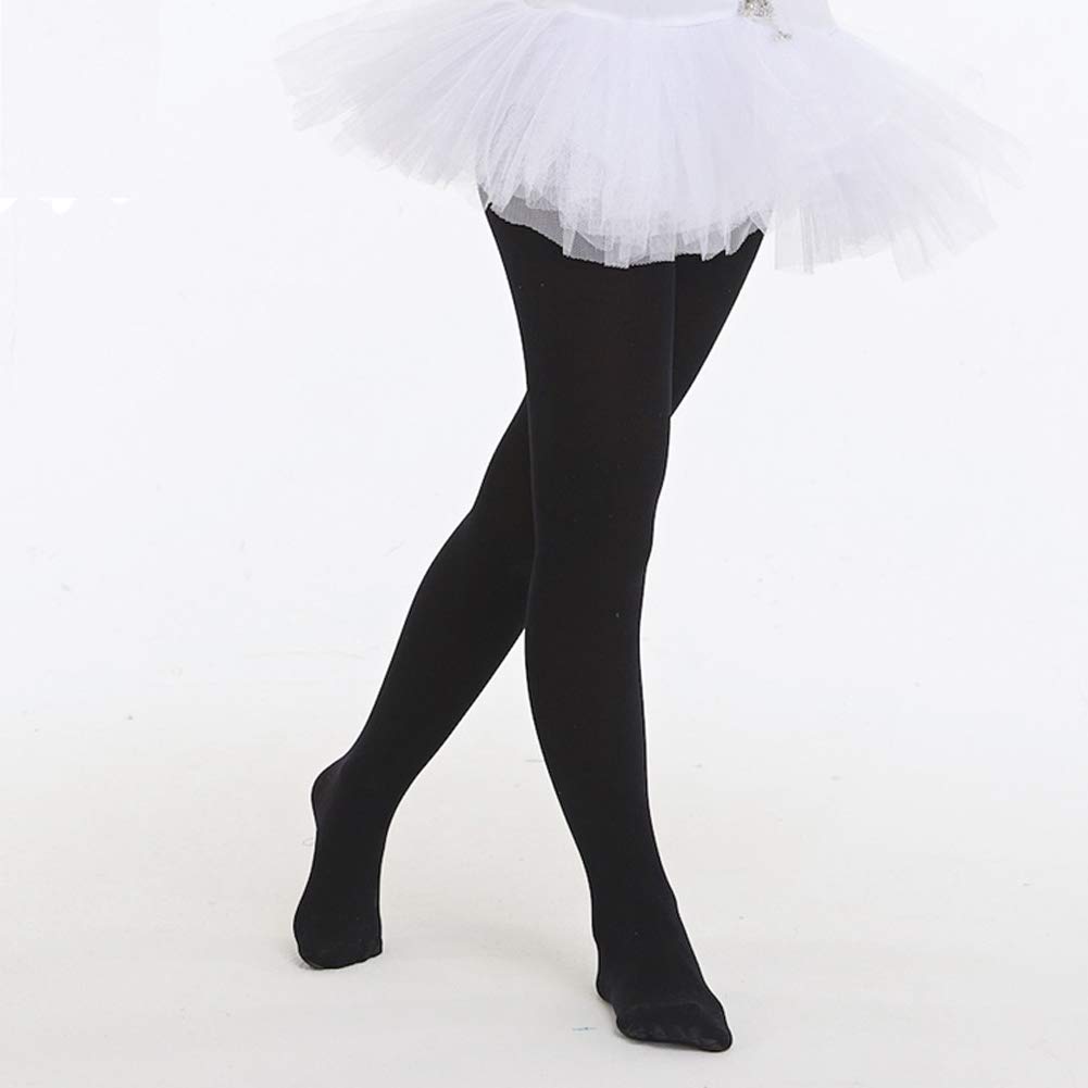 Whyme Baby 2 Pack Toddler Girls Ballet Tights - Ultra Soft Stretchy Leggings for Dance & School (1-3T, Black)