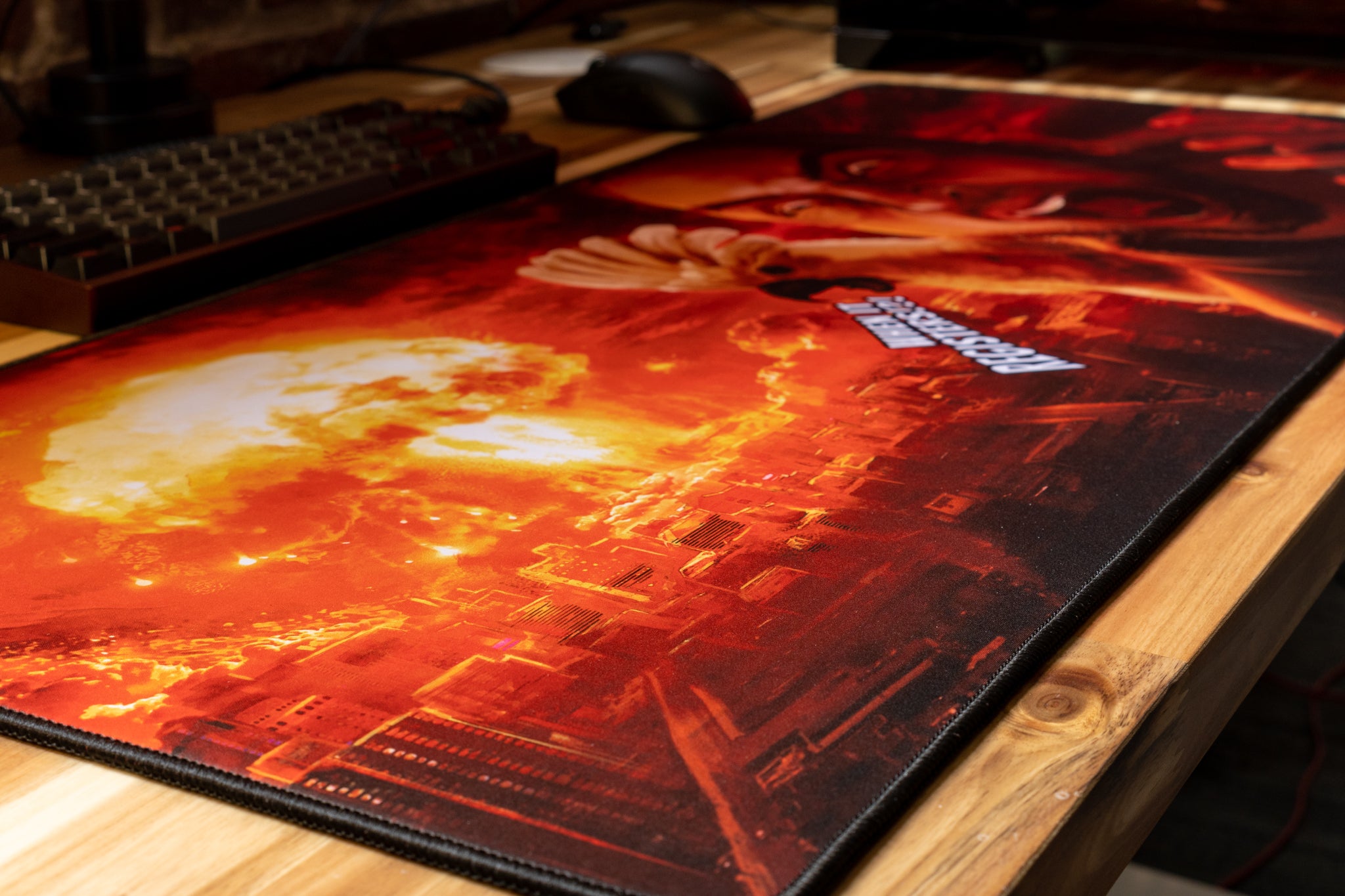 Limited Edition Odablock Inner Rage Creator Gaming Desk Mat - Perfect for PC Gaming Setup, Streaming & Office Workspace