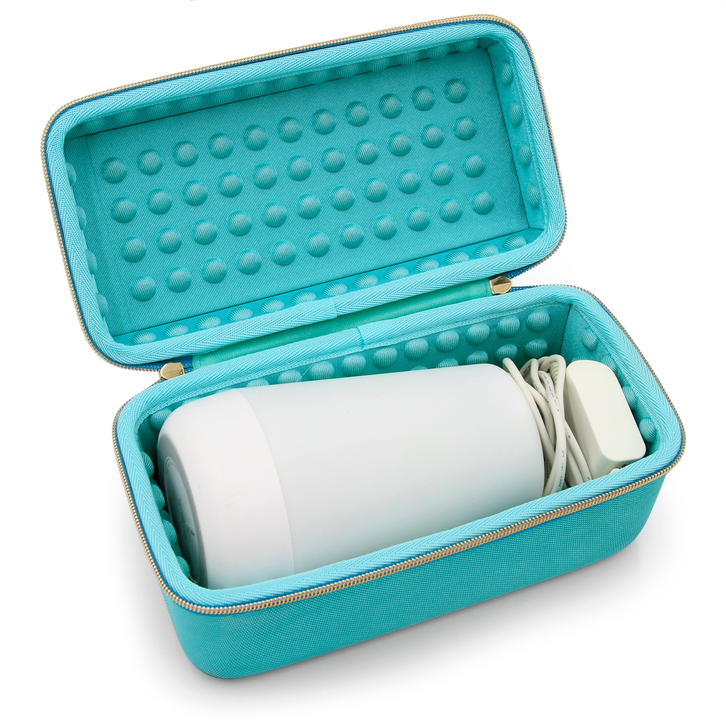 CASEMATIX Travel Case for Hatch Rest Plus Sound Machine & Night Light - Portable Protective Storage Bag with Turquoise Carry Case - Perfect for Baby Nursery, Travel & Home Use