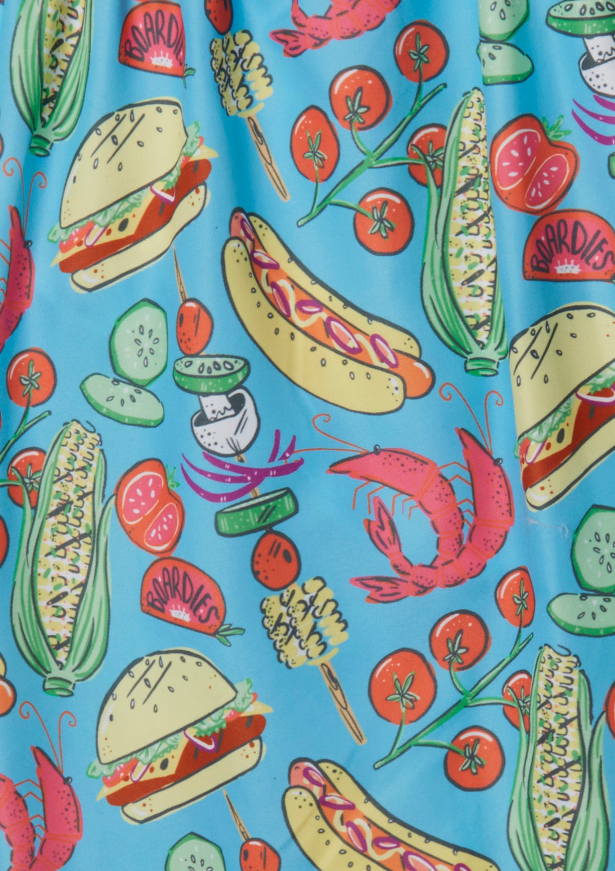 Grill Master Swim Shorts for Men & Boys - Quick-Dry Comfortable Swim Trunks for Beach, Pool, and Outdoor BBQ Parties