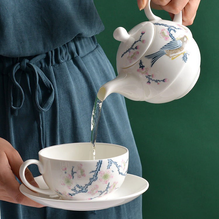 Premium Tangshan Bonoe Chinese Tea Set for One - Perfect for Home, Office, or Gift Giving