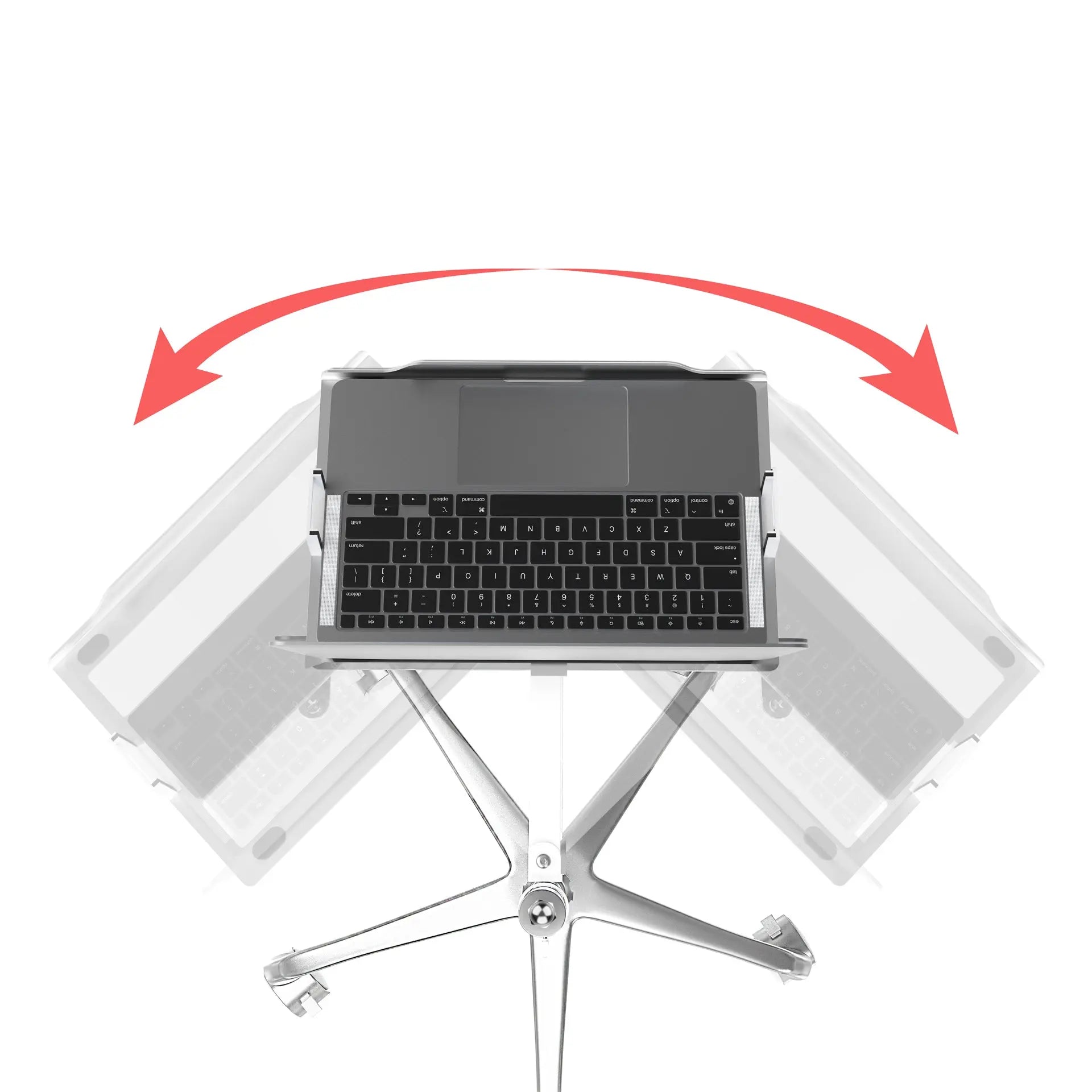 Adjustable Height Floor Stand with Phone & Tablet Holder - Perfect for Home, Office, and Studio Use
