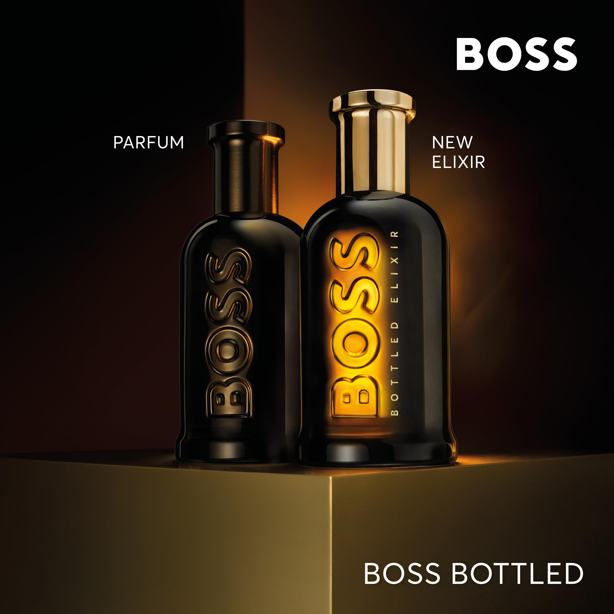 Hugo Boss Bottled Elixir Parfum for Men - Premium Woody Cologne with Incense, Vetiver & Cedarwood Notes - Long Lasting Fragrance Spray - Perfect for Date Night, Office & Special Occasions