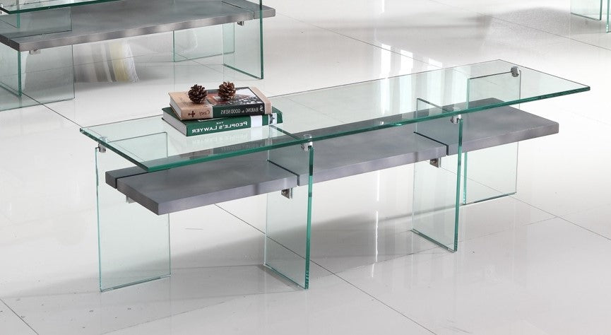 55 Inch TV Stand with Storage - Light Grey Modern Entertainment Center for Living Room, Bedroom & Home Theater