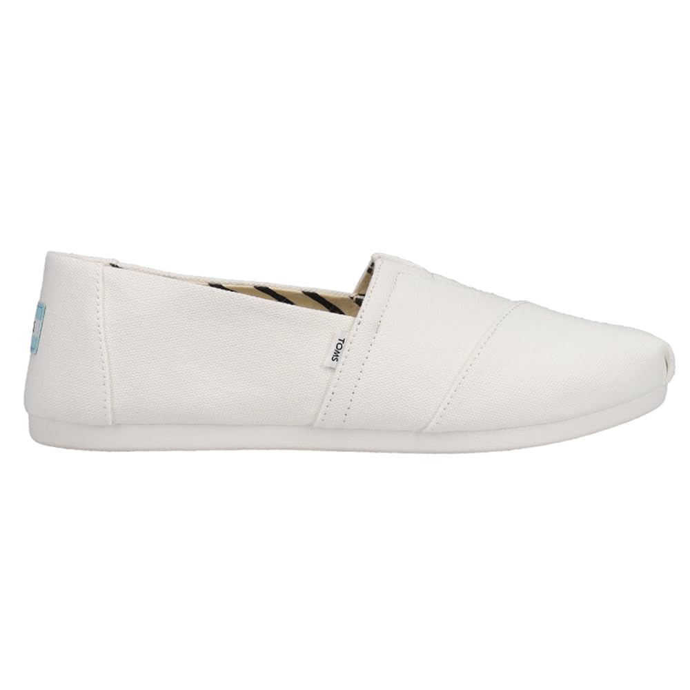 TOMS Women's Alpargata Slip-On Flats - Comfortable Casual Shoes for Women | Perfect for Walking, Travel & Everyday Wear