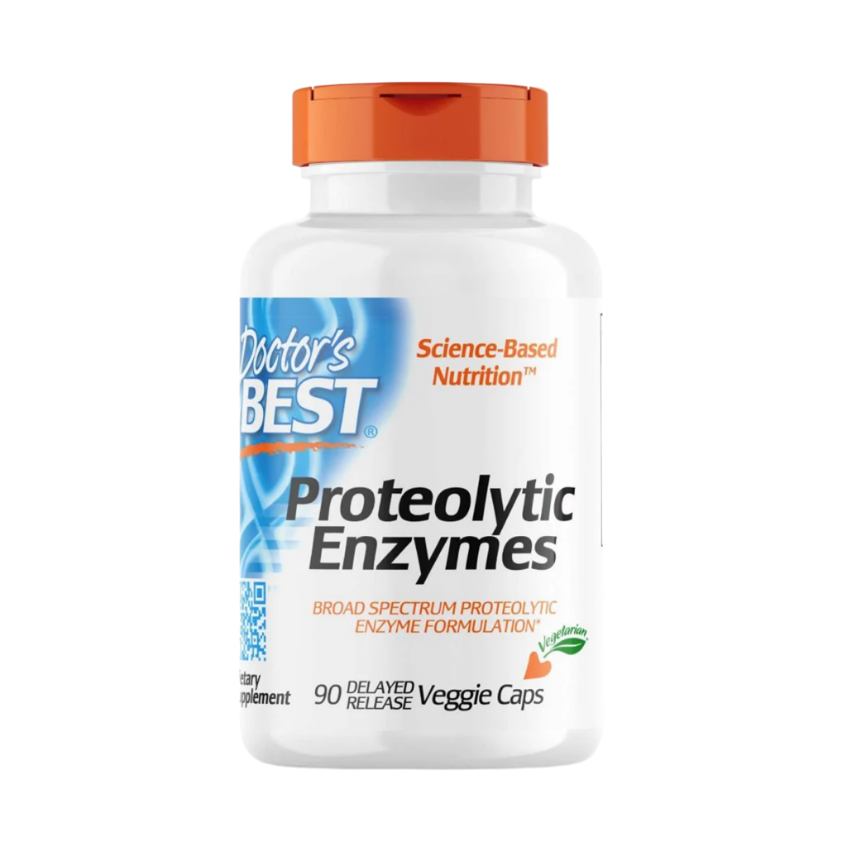 Doctor's Best Proteolytic Enzymes - 90 Delayed Release Veggie Capsules for Digestive Support | Supports Protein Digestion & Gut Health | Ideal for Post-Meal Comfort & Immune System Boost