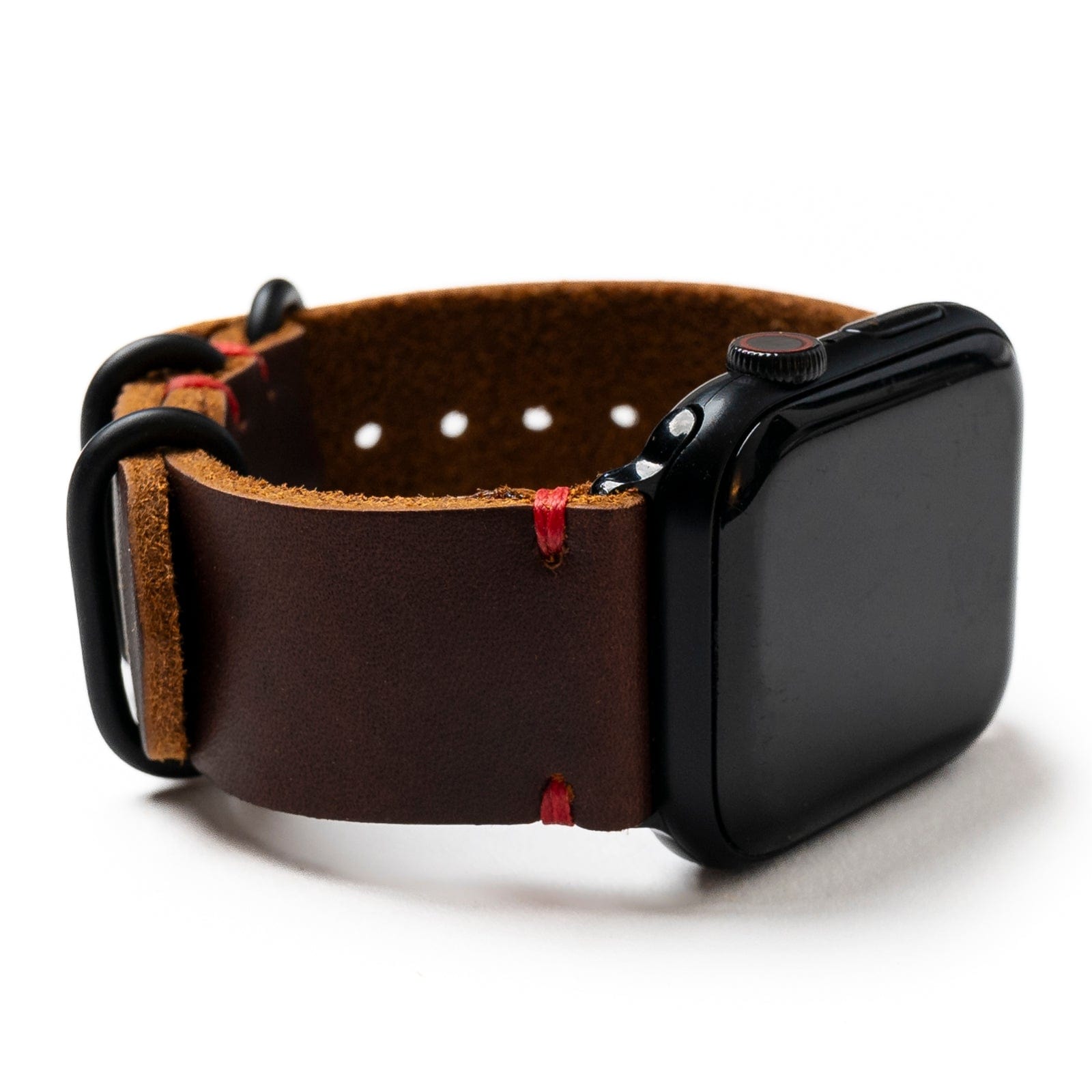 Genuine Leather Apple Watch Band - Premium Replacement Strap for Apple Watch Series 9/8/7/6/SE - Soft Comfortable & Adjustable - Perfect for Workouts, Office & Everyday Wear
