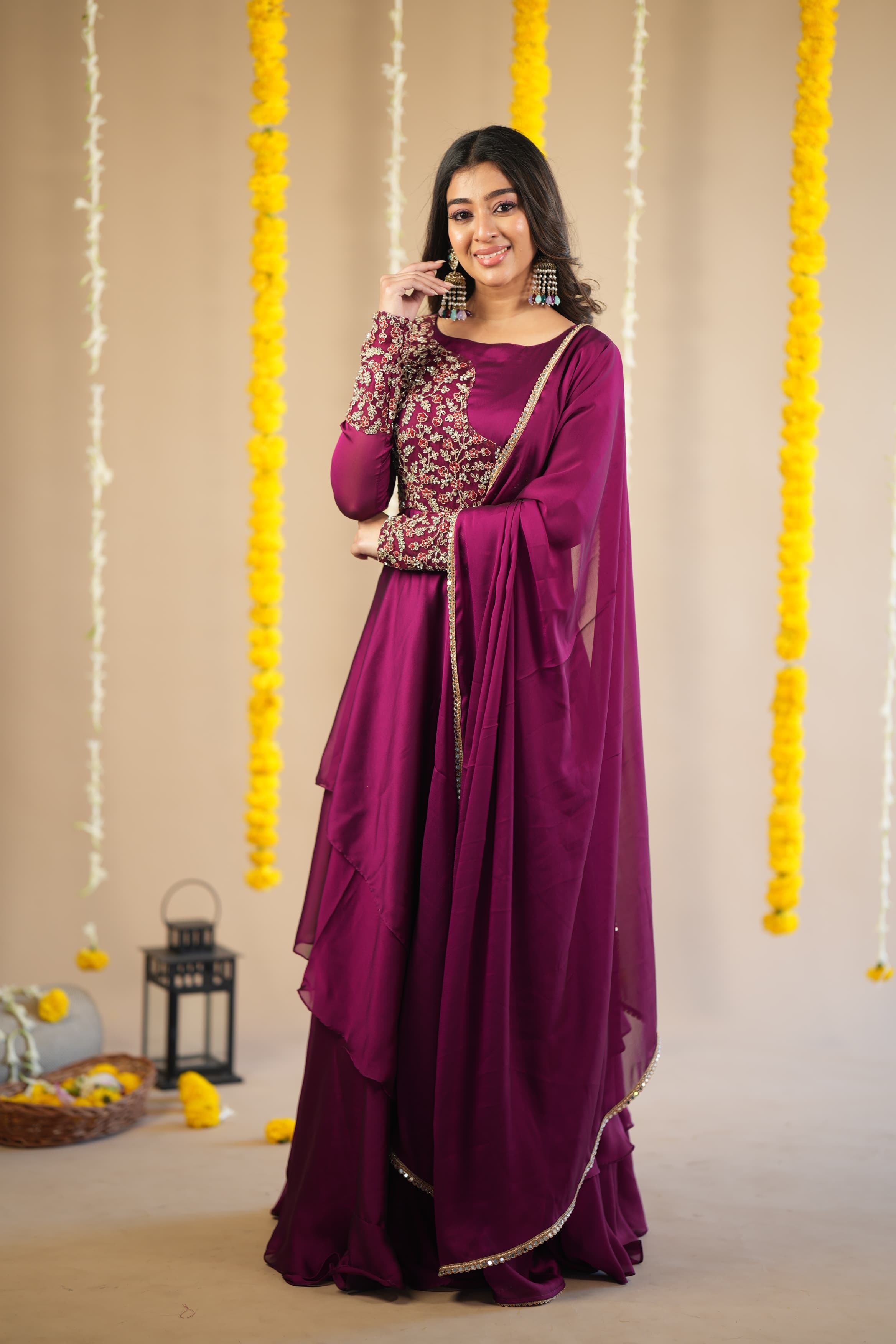 Shalini Premium Designer Anarkali Dress for Women | Elegant Indian Party Wear | Perfect for Weddings, Festivals & Special Occasions
